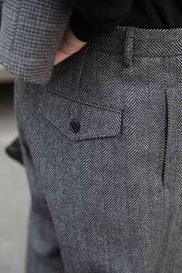 Other Casual British Straight Leg Loose Gray Pants Size US 30 / EU 46 - 5 Thumbnail