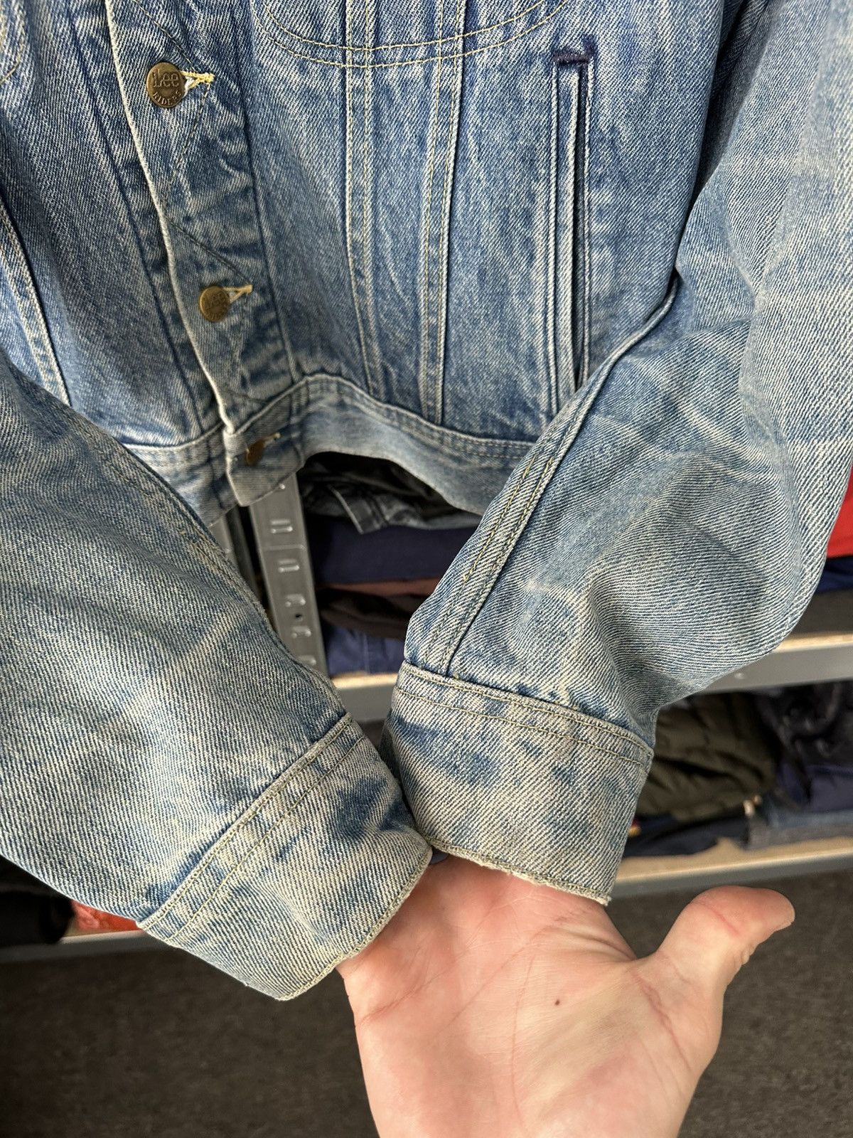 Lee 🚨Crazy Vintage 90s Lee Riders Blue Denim Trucker Jacket USA Size US S / EU 44-46 / 1 - 11 Thumbnail