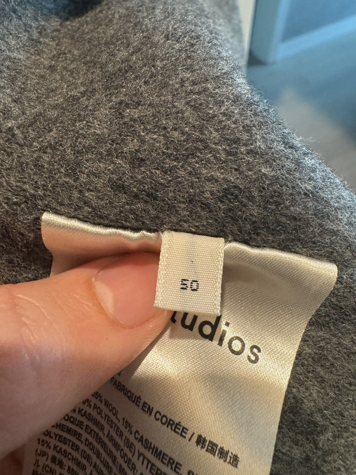 Acne Studios Acne Studios Grey Wool Long Coat Size US M / EU 48-50 / 2 - 6 Thumbnail