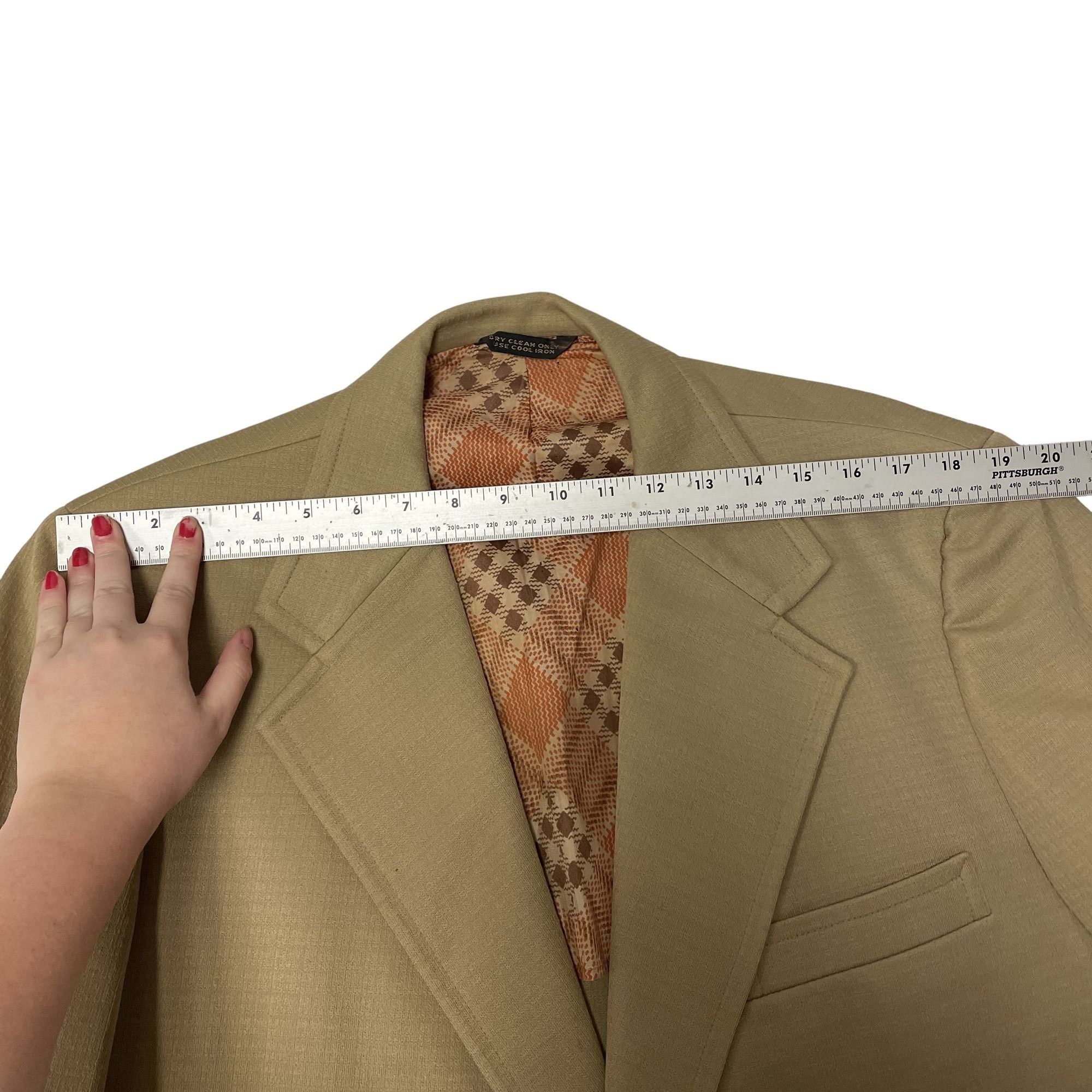 Other Vtg Richman Brothers MOD Beige TEXTURED Sport Coat Size 44R - 10 Thumbnail
