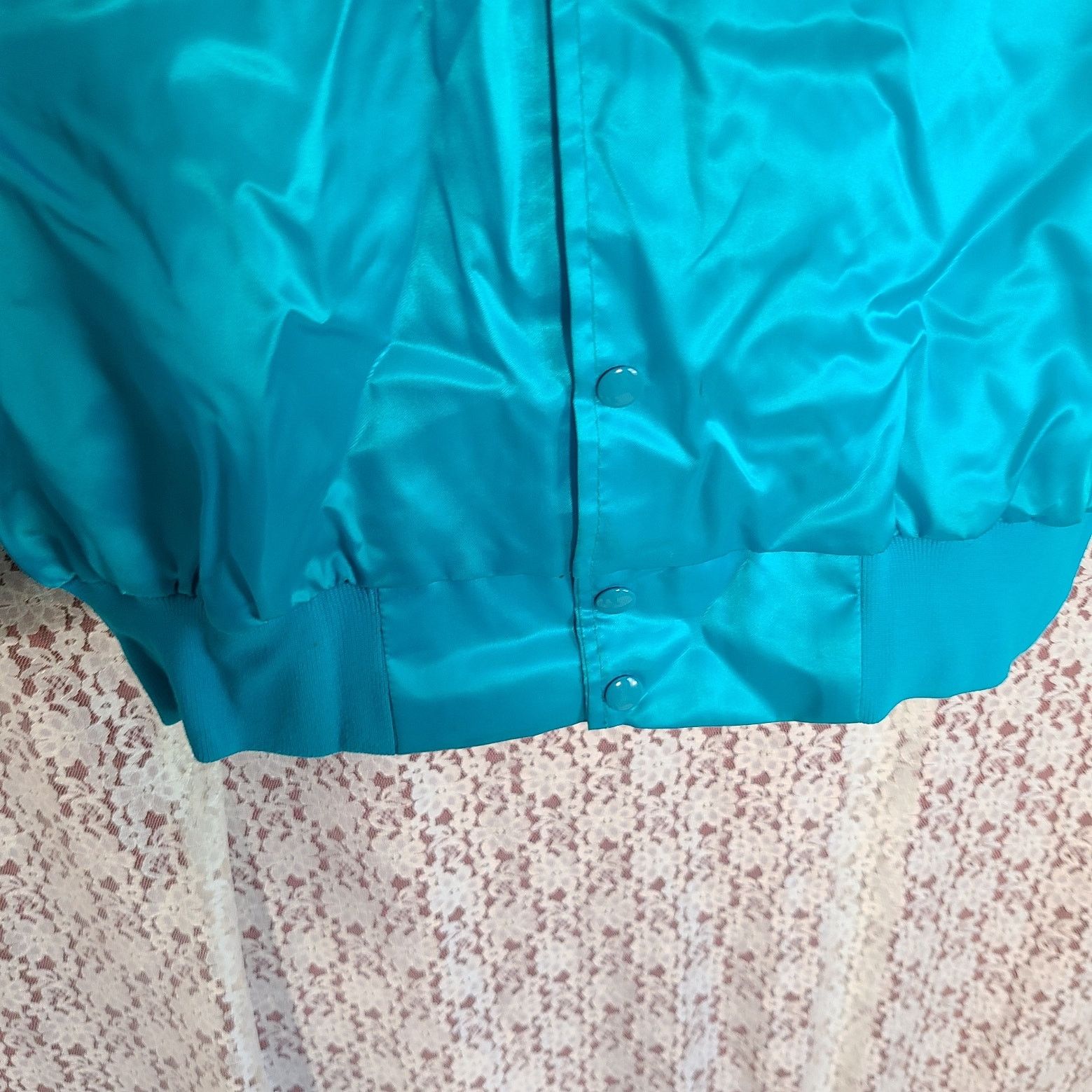Vintage Vintage 80s West Ark blue satin embroidered windbreaker 2xl Size US XXL / EU 58 / 5 - 4 Thumbnail