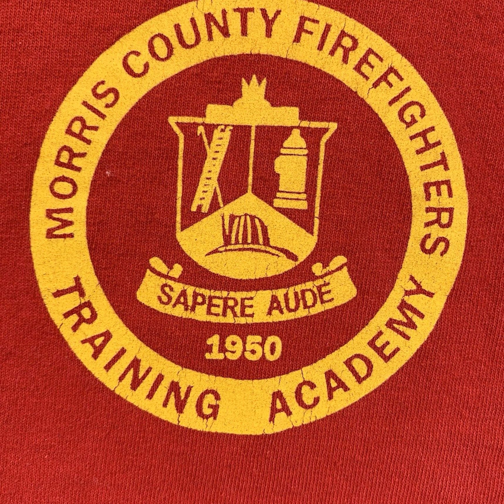 Vintage VINTAGE Firefighter T-Shirt Unisex Medium Red Fire Department 90s Firefighter Training Size US M / EU 48-50 / 2 - 2 Thumbnail