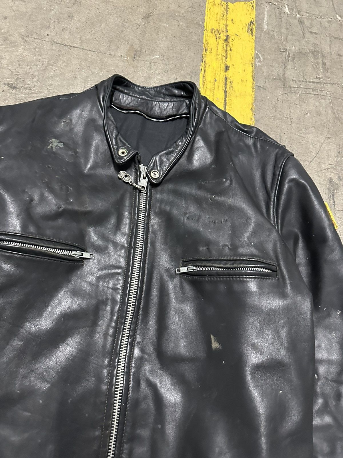 Harley Davidson × Vintage Vintage leather Harley patch biker jacket Size US XL / EU 56 / 4 - 11 Thumbnail