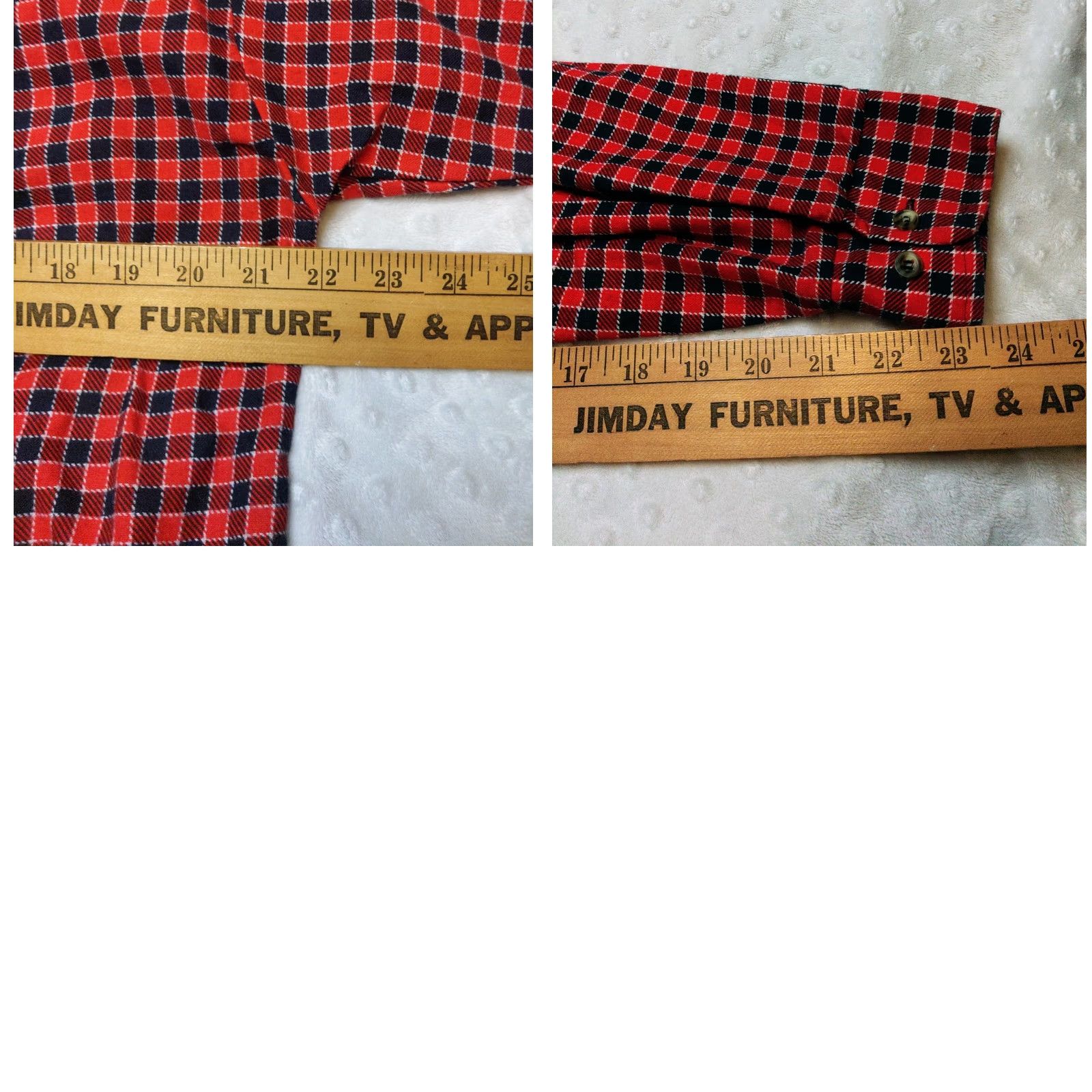 Vintage VINTAGE Vintage Red Oak Ranch Apparel Thick Flannel Red Made In USA Size Medium Tall Shirt Mens Red 90s Western USA Thick Flannel Button-Up Size US M / EU 48-50 / 2 - 8 Thumbnail