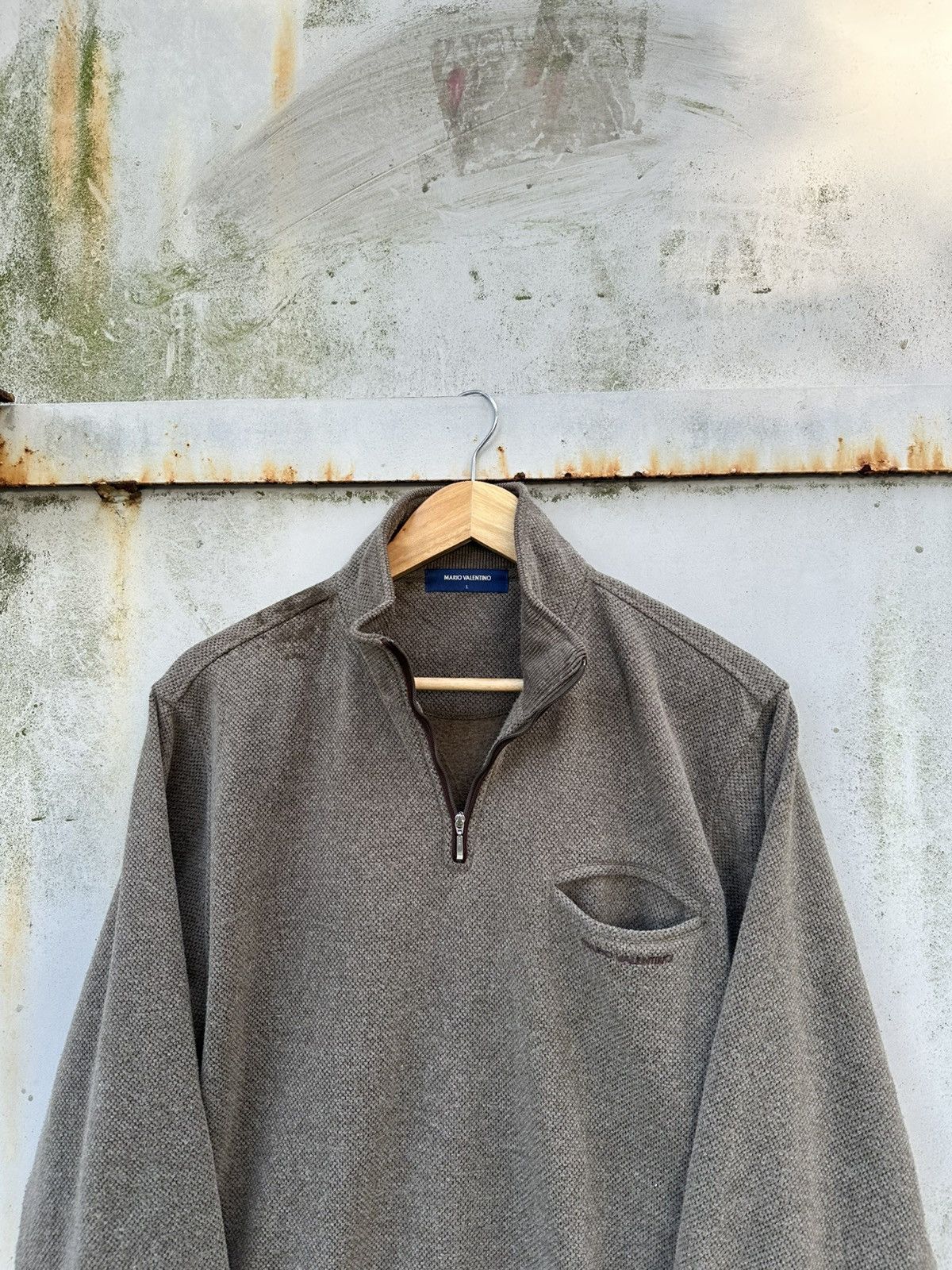 Vintage 90s THRASHED Valentino Pullover Wool Tshirt Size US M / EU 48-50 / 2 - 4 Thumbnail