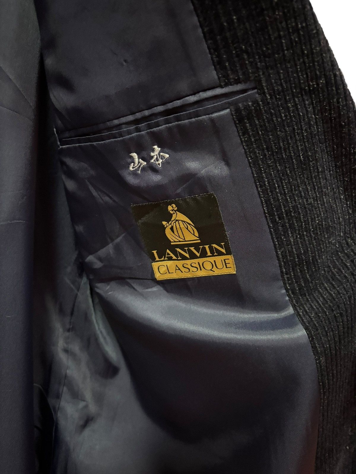 Lanvin 90s Vtg Lanvin Paris Single Breasted Corduroy Coat Size US S / EU 44-46 / 1 - 6 Thumbnail