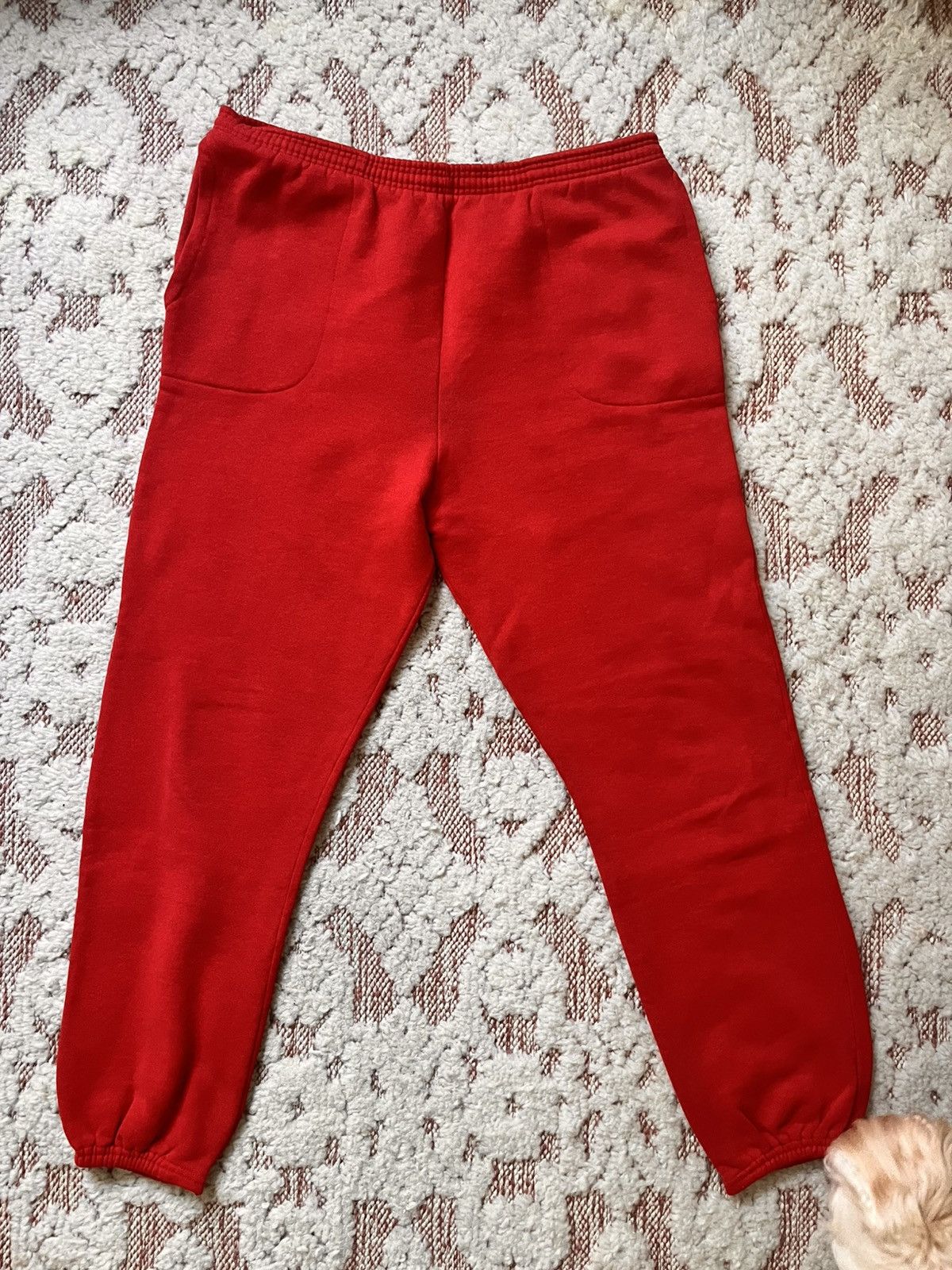 Hanes × Vintage Vintage Hanes Red Sweatpants - Made in USA Size US 29 - 1 Thumbnail