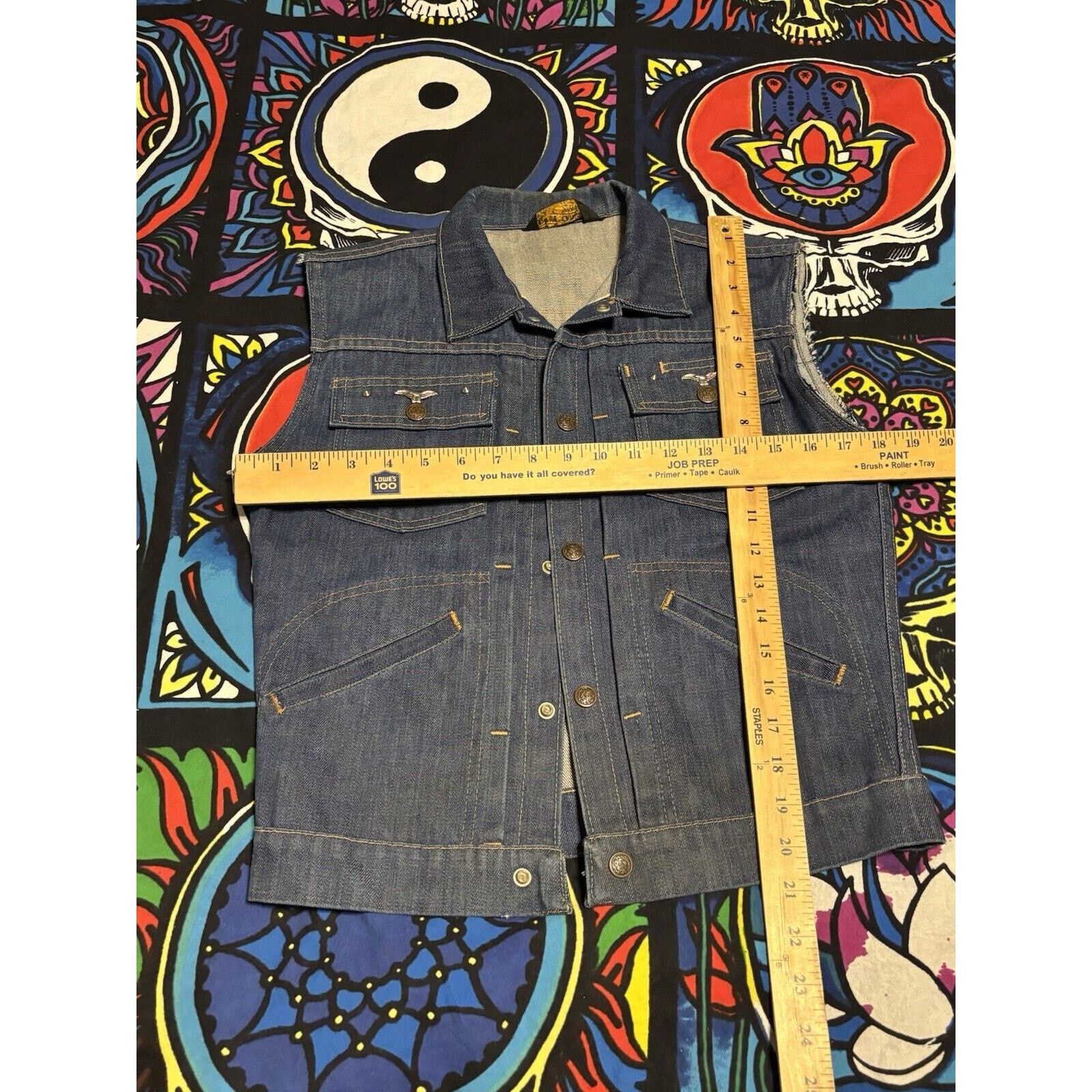 Other Vintage 1960s denim fernes button up vest the putton shop 16 Size US XL / EU 56 / 4 - 3 Thumbnail