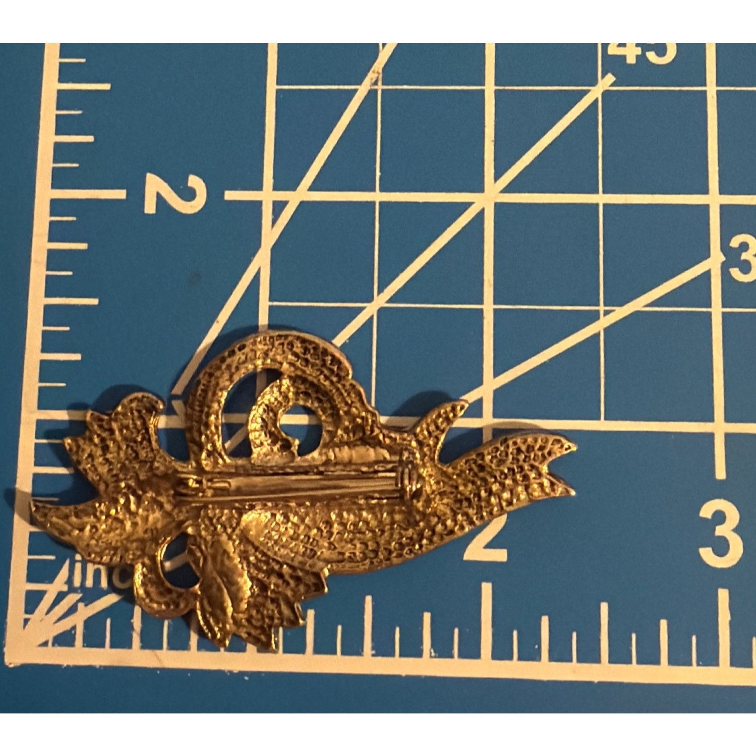 Miriam Haskell Vintage Miriam Haskell Silver Tone Pin Brooch Paisley Peacoc Size ONE SIZE - 4 Thumbnail