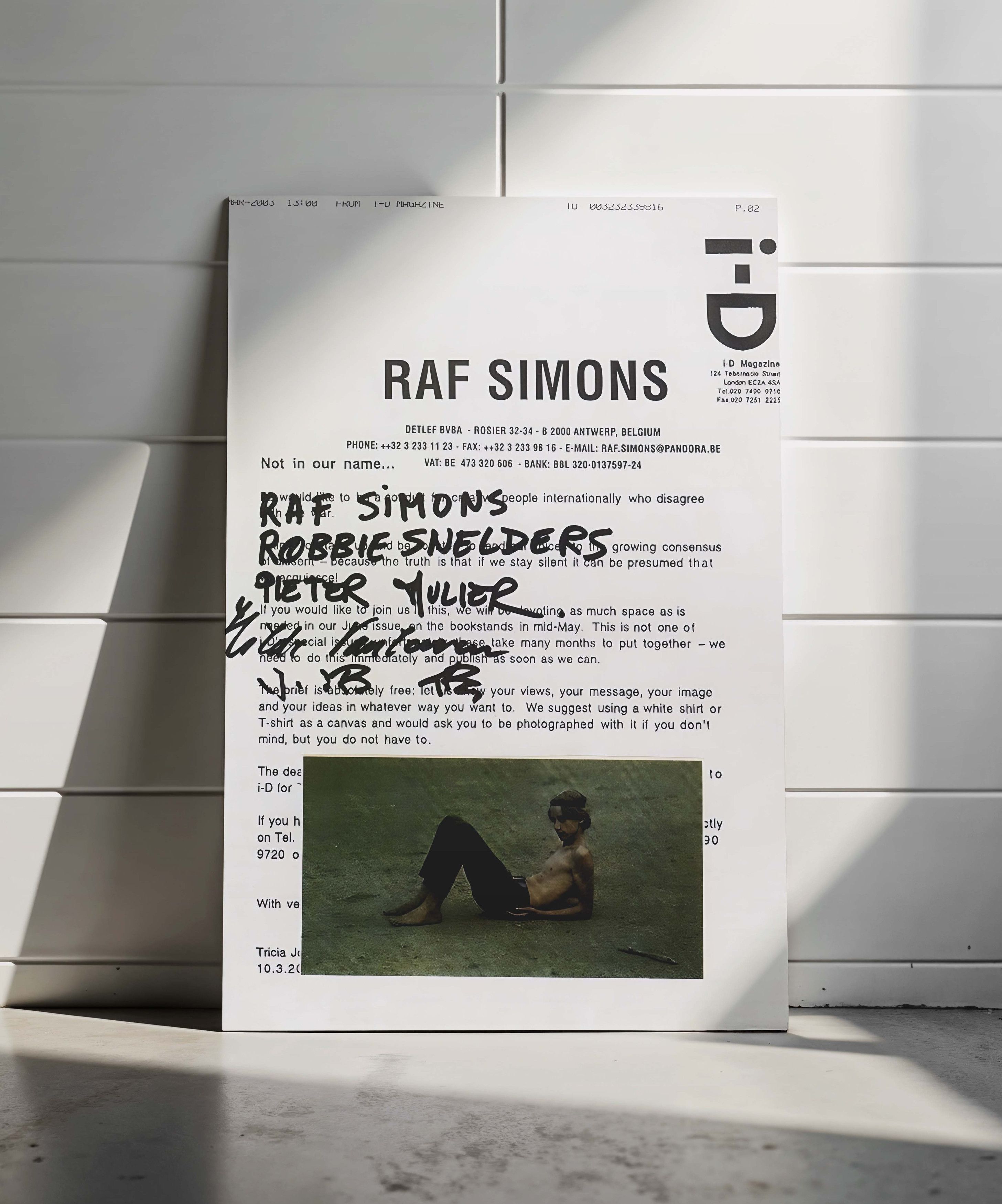 Raf Simons Raf Simons Poster Gift Vintage Archive Art Book Logo Size ONE SIZE - 4 Thumbnail
