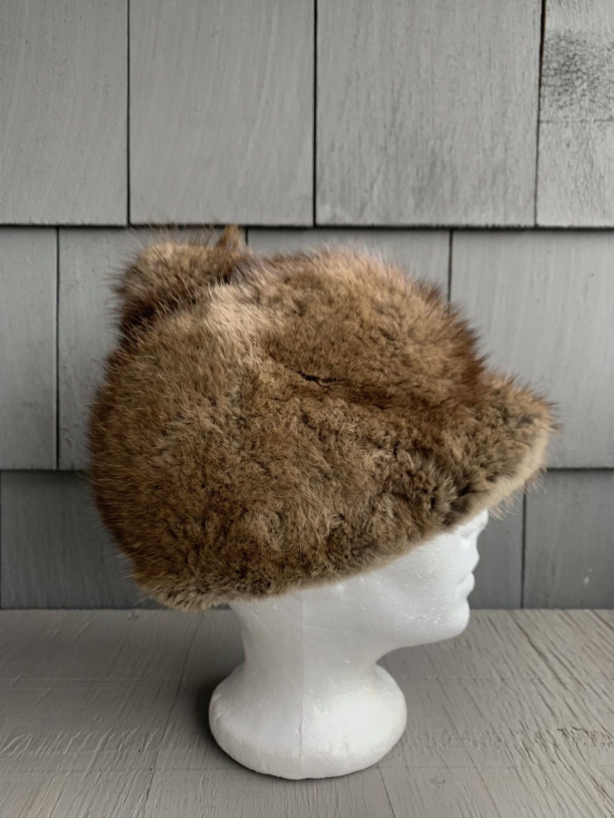 Vintage Fur Cap Horse Jockey Hat Racing 70s Womens Mens Used