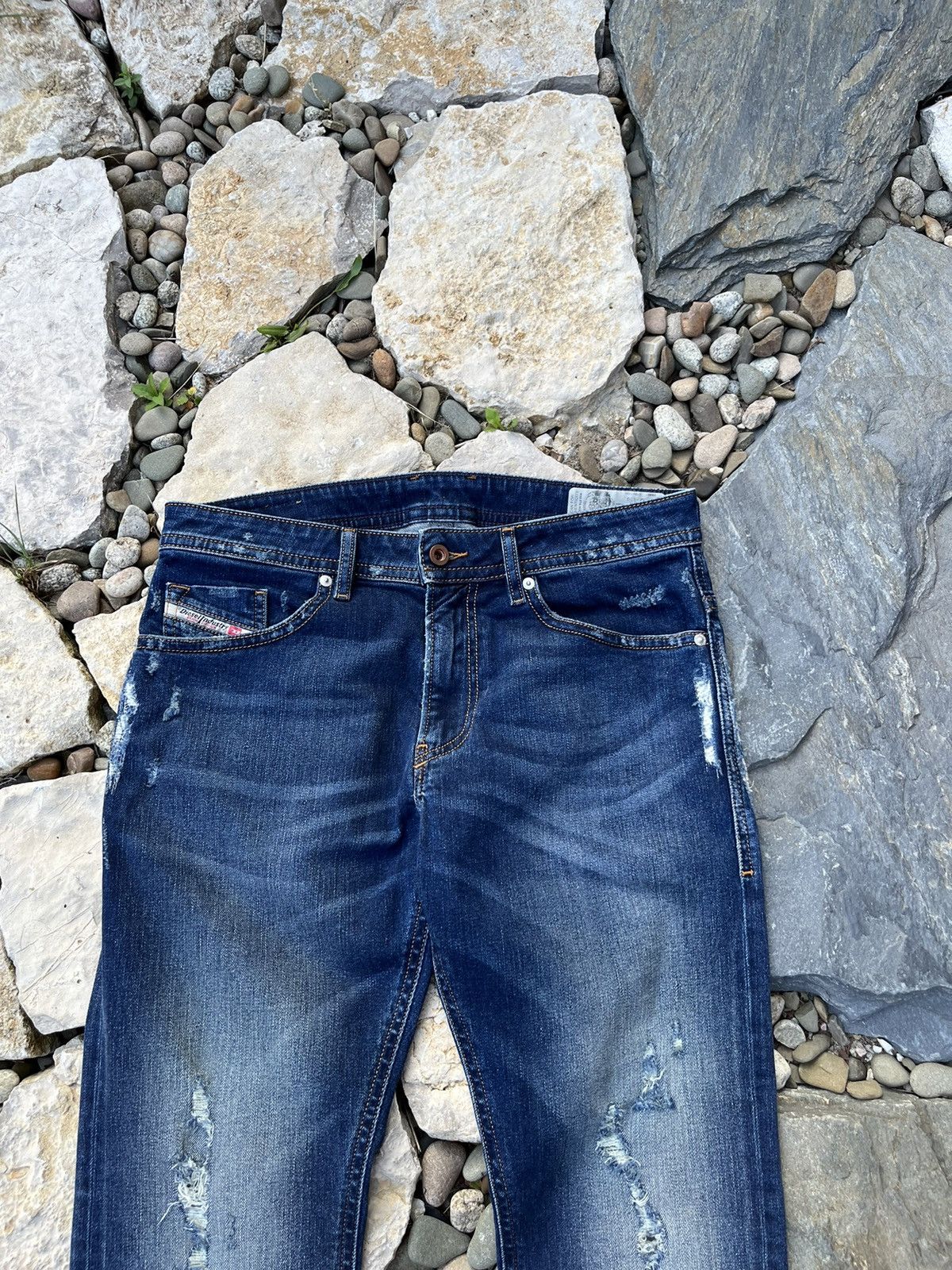 Diesel Diesel thommer distressed ripped jeans slim skinny pants Size US 32 / EU 48 - 3 Thumbnail