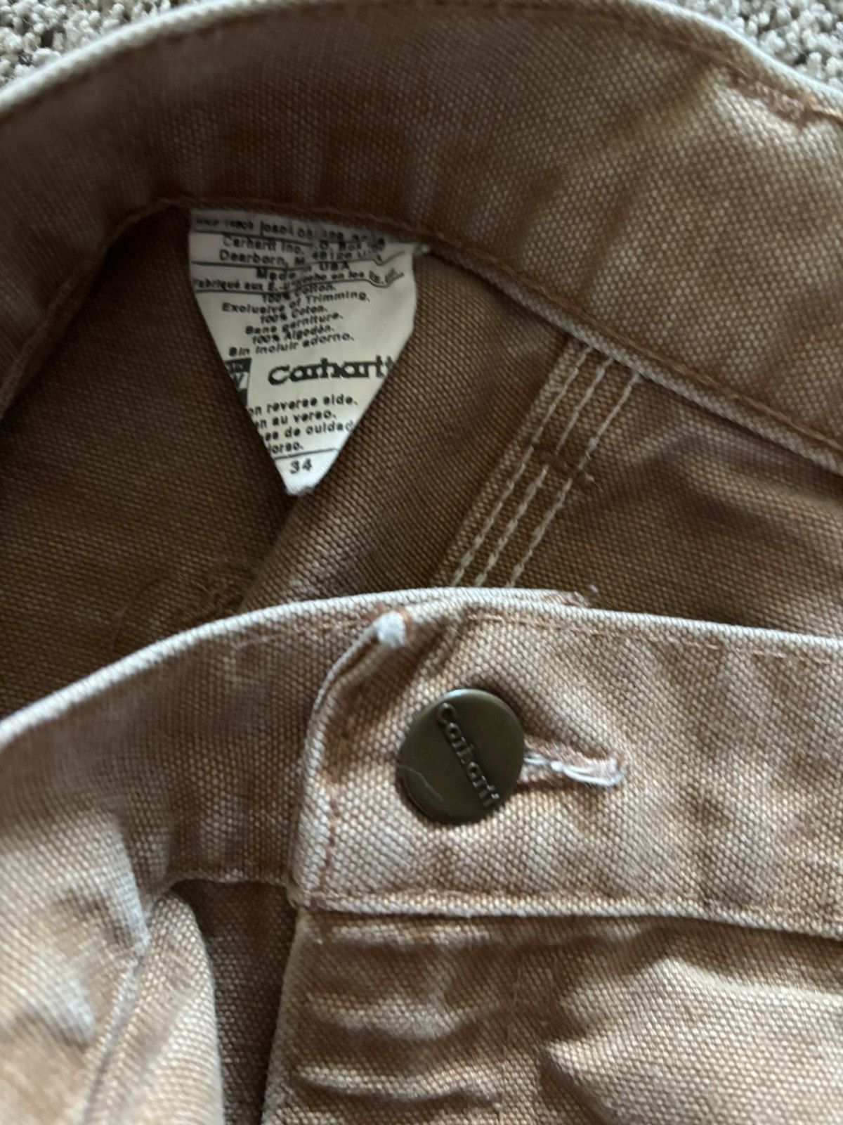 Carhartt vintage carhartt pants cut into shorts Size US 34 / EU 50 - 3 Thumbnail