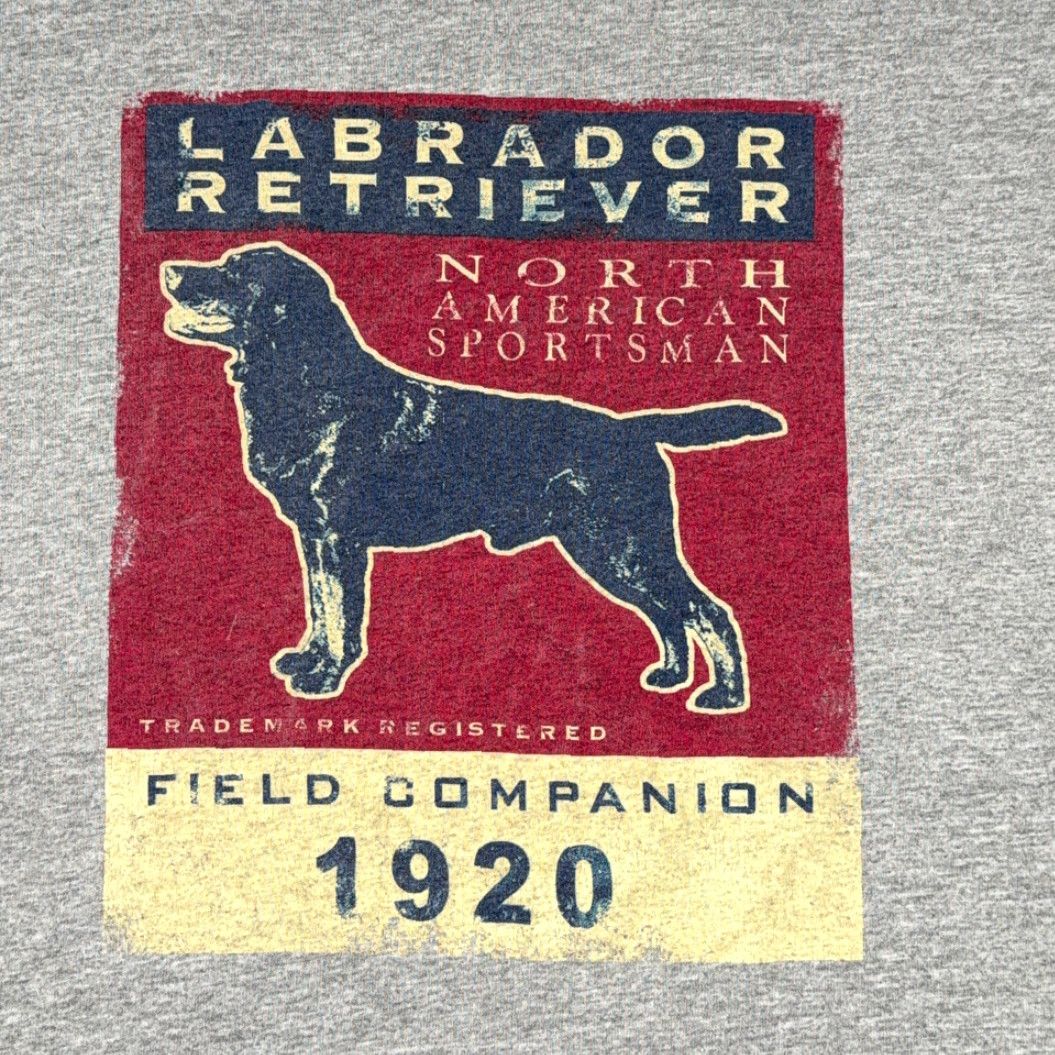 Vintage VINTAGE Labrador Retriever Shirt Adult 2XL Gray Dog 90s North American Sportsman Graphic Crew Neck Short Sleeve T-Shirt Mens Size US XXL / EU 58 / 5 - 6 Thumbnail