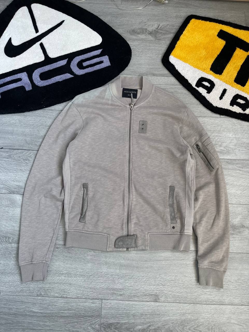 Allsaints × Streetwear × Vintage vintage allsaints bomber zip sweatshirt 90s Size US S / EU 44-46 / 1 - 2 Thumbnail