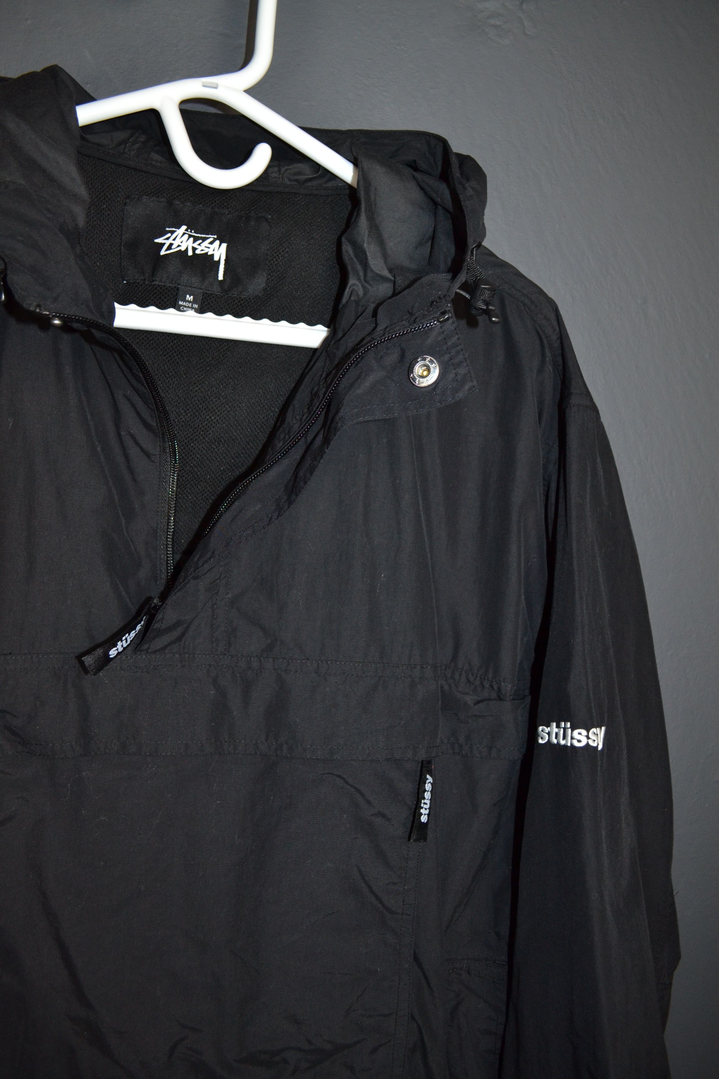 Stussy Stussy Packable Anorak Jacket M Black Size US M / EU 48-50 / 2 - 2 Thumbnail