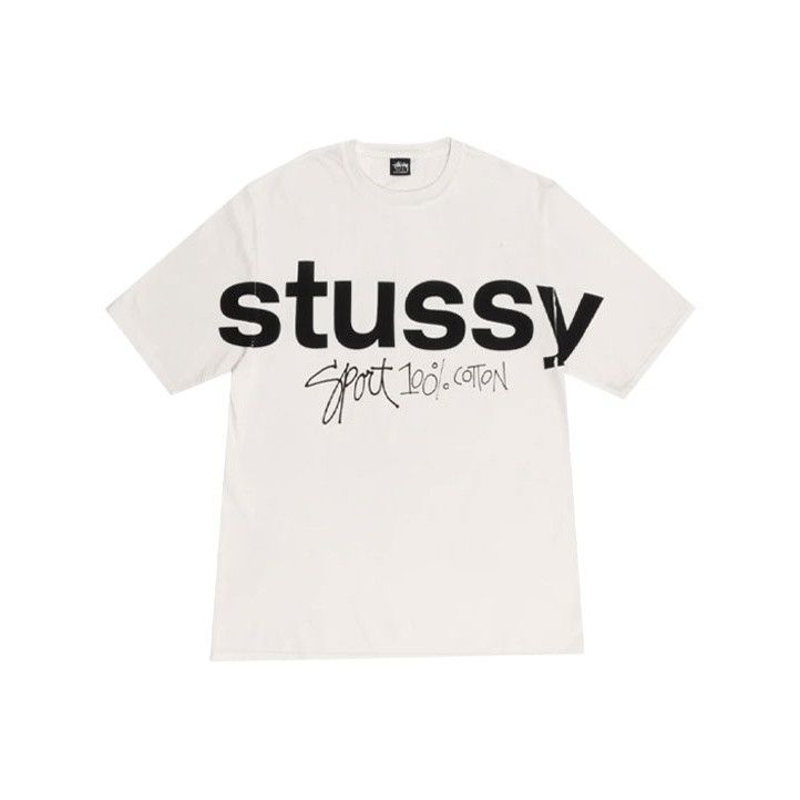 Stussy Stussy Sport Script Tee “White” | Grailed