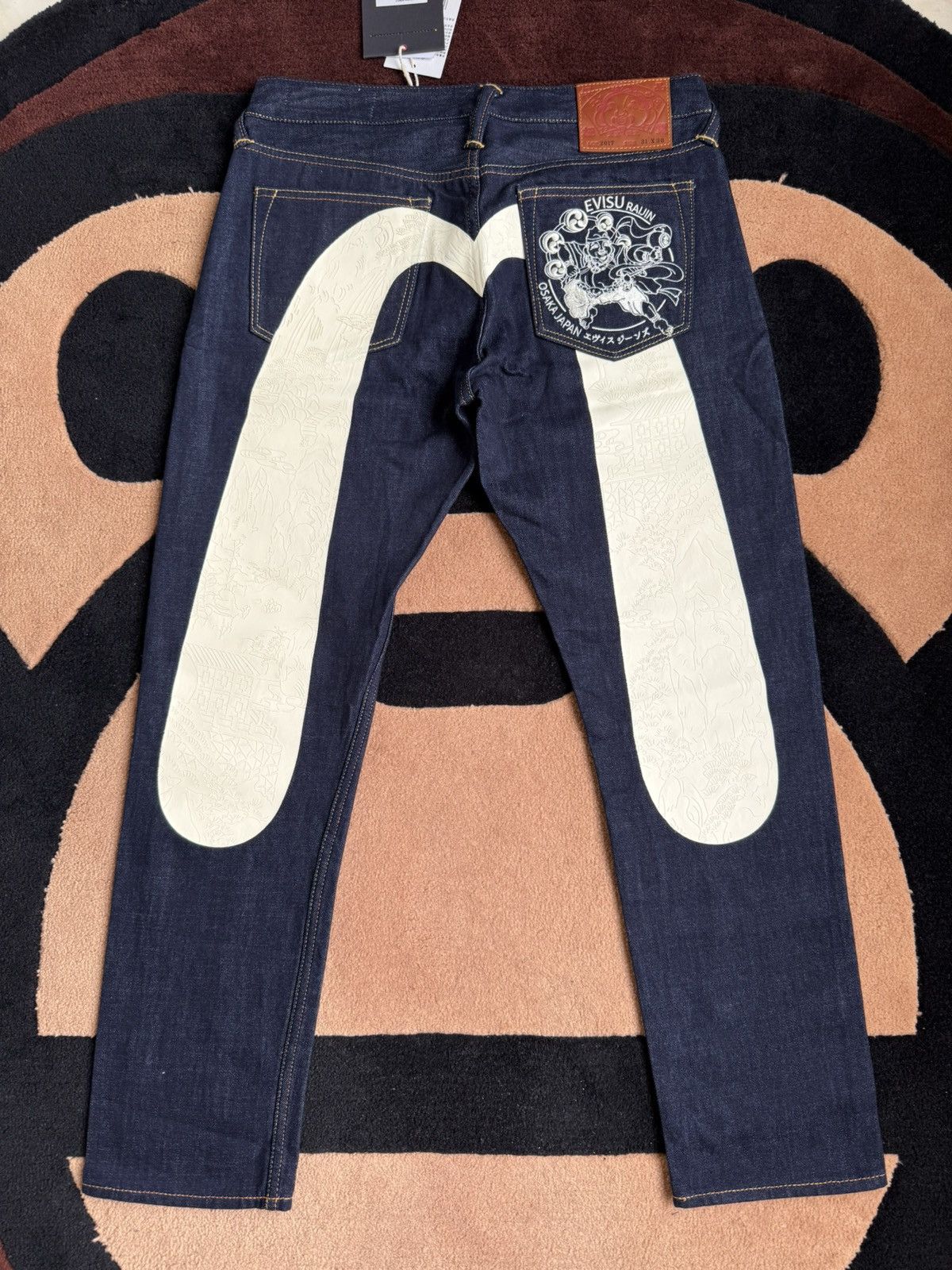 Evisu × Japanese Brand evisu white daicock style denim jeans size：31x30 Size US 31 - 1 Thumbnail