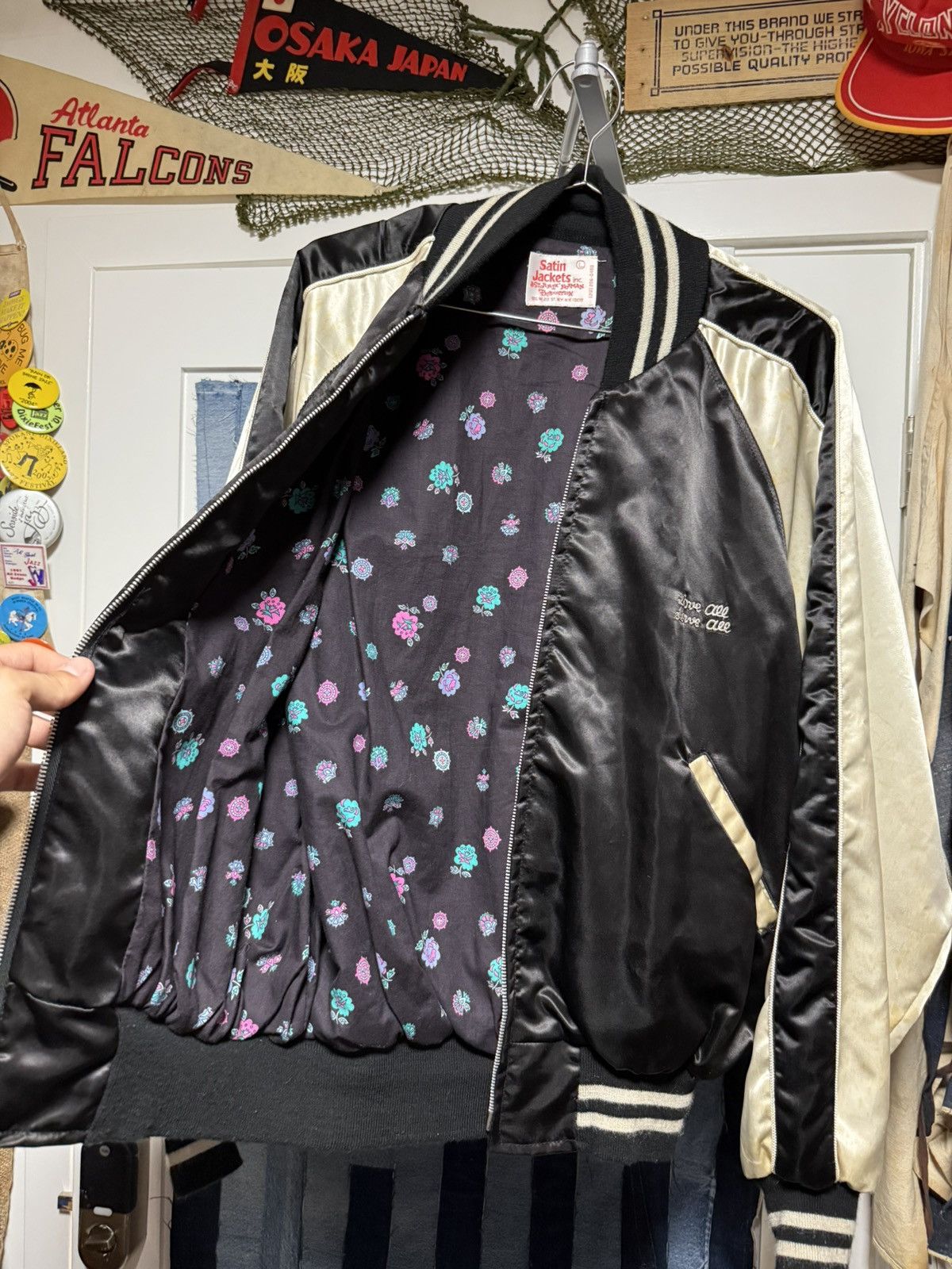 Vintage Vintage Rare Hard Rock Cafe A Stormin Norman Satin Jacket Size US L / EU 52-54 / 3 - 7 Thumbnail