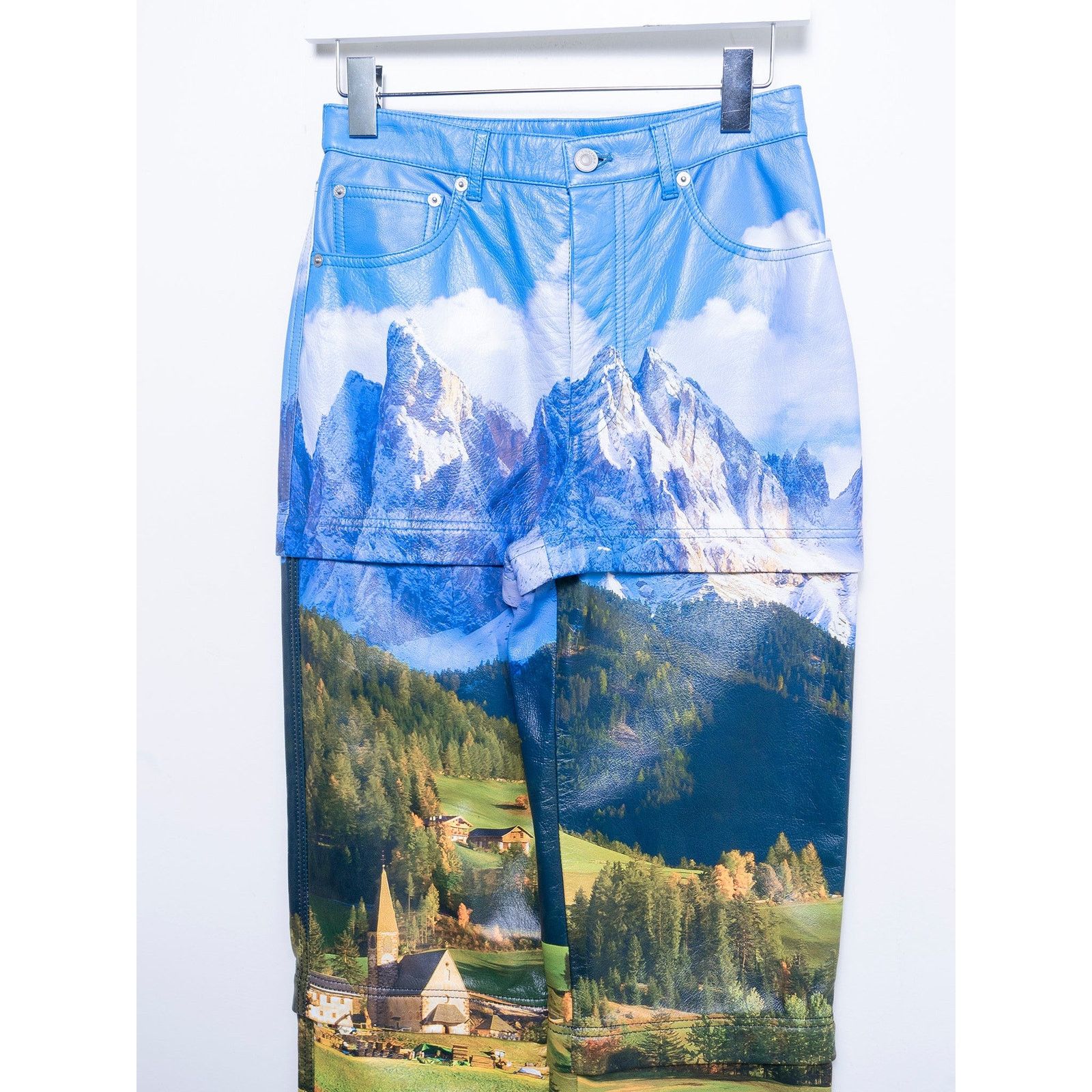Balenciaga Leather Mountain Pants Size US 26 / EU 42 - 2 Thumbnail