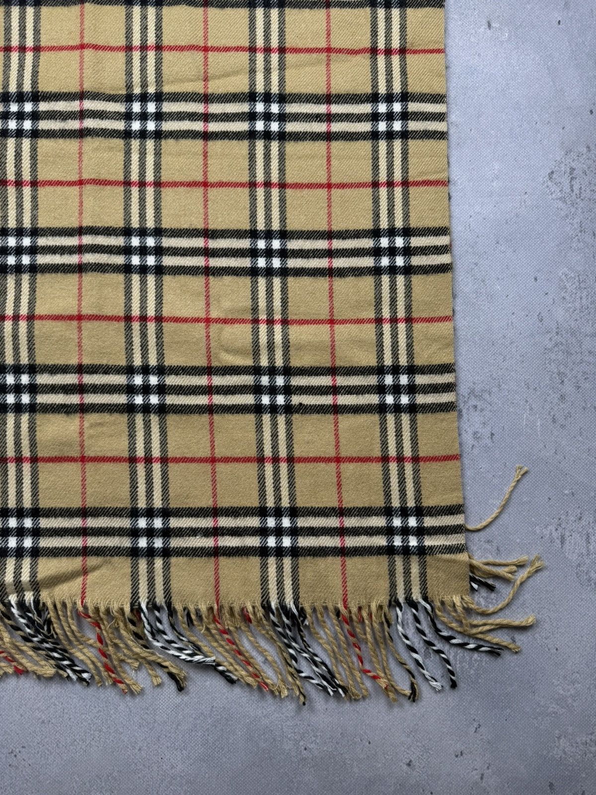 Burberry VTG Burberry London Nova Check 100% Cashmere Scarf England Size ONE SIZE - 7 Thumbnail