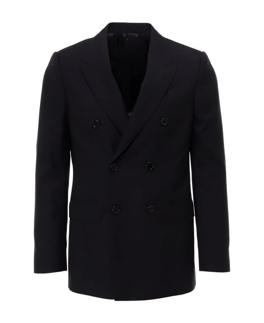 Celine × Hedi Slimane SS20 Runway Double Breasted Gabardine Wool Jacket sz52 Size 52S - 8 Thumbnail