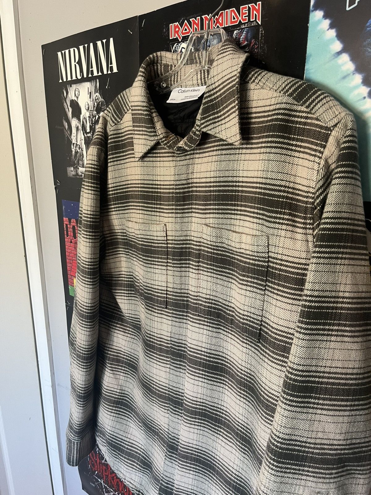 Calvin Klein Calvin Klein Insulated quilted Flannel button up mens S Size US S / EU 44-46 / 1 - 2 Thumbnail