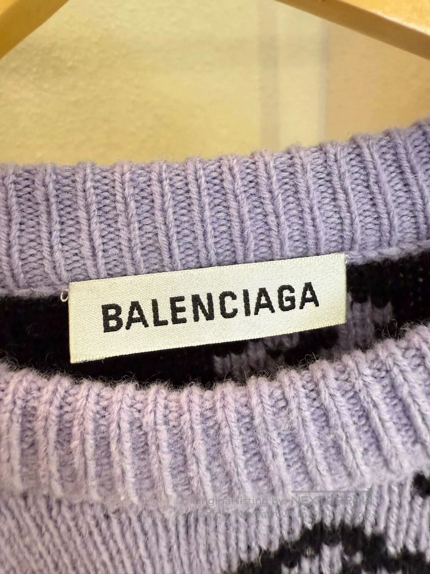 Balenciaga Balenciaga Logo Print Purple Sweater. Size US M / EU 48-50 / 2 - 4 Thumbnail