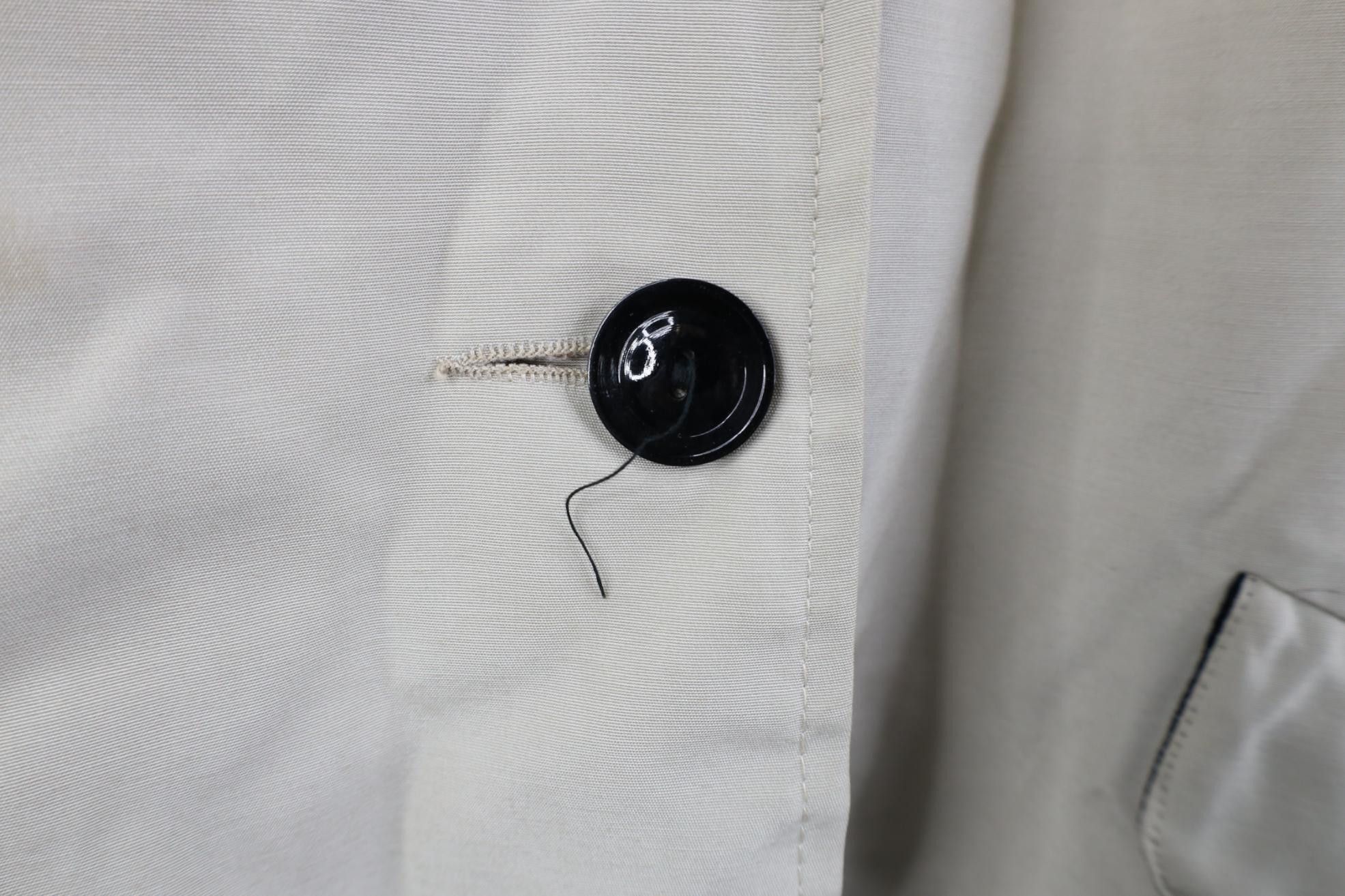 Vintage Vintage 50s Rayon Gabardine Trench Coat Rain Jacket USA Size XL / US 12-14 / IT 48-50 - 4 Thumbnail