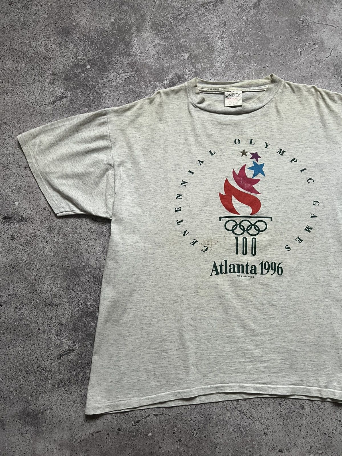 USA Olympics × Vintage Vintage 90s Atlanta 1996 Olympic Games T-shirt Single Stich Size US XL / EU 56 / 4 - 2 Thumbnail