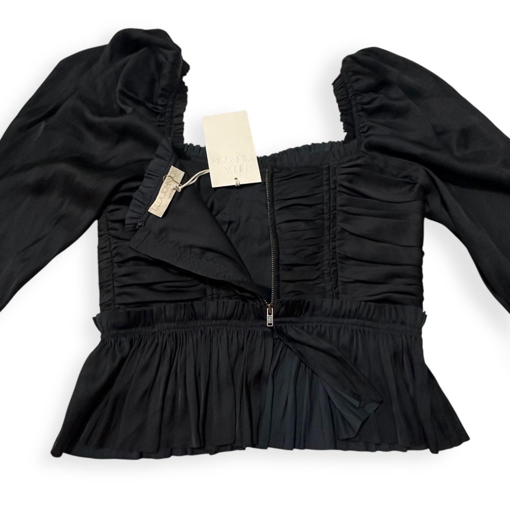 Ulla Johnson Ulla Johnson Mia Blouse in Noir (Black), Size 0, New with ta Size XS / US 0-2 / IT 36-38 - 10 Thumbnail