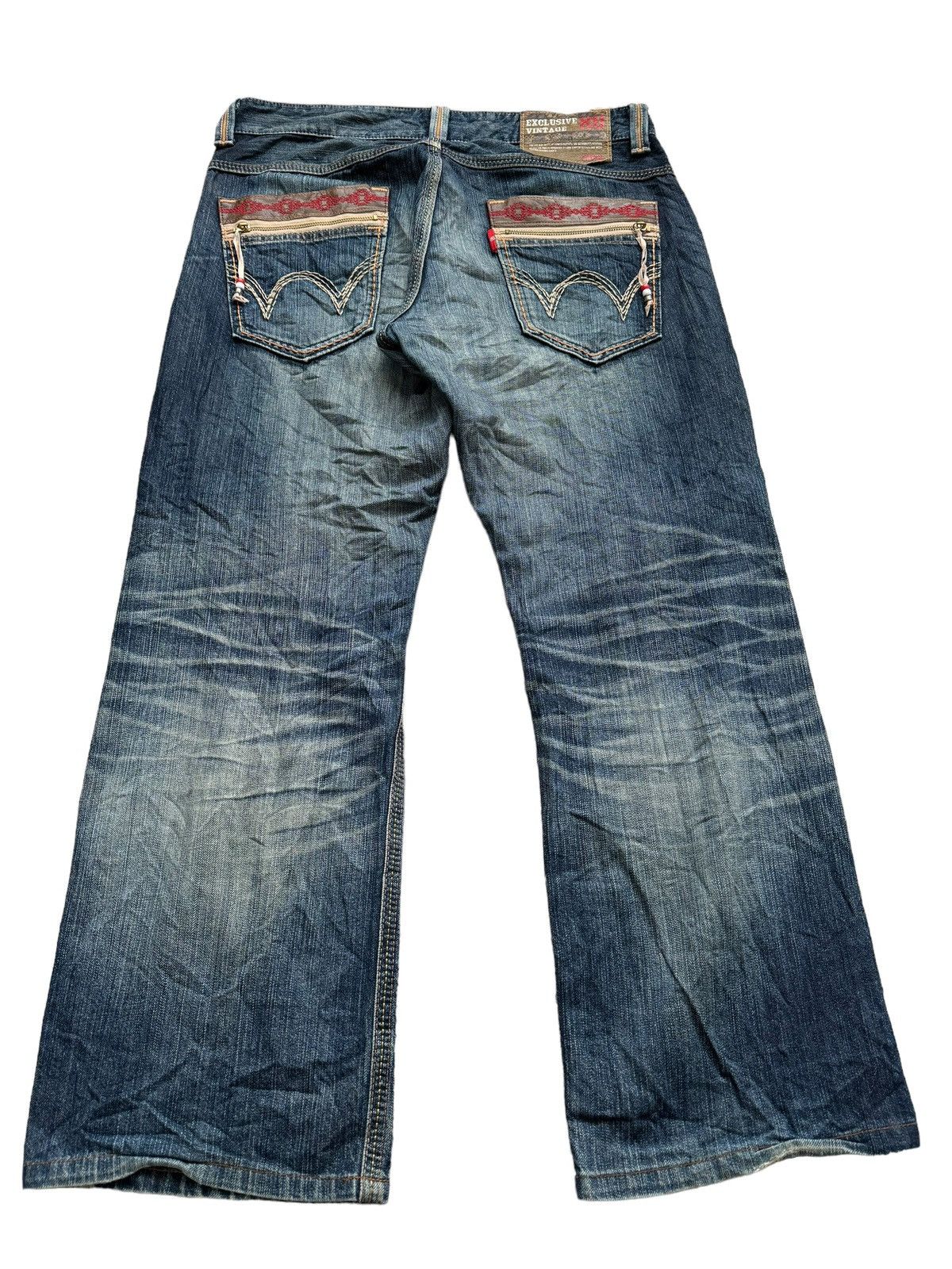Edwin VINTAGE EDWIN EXCLUSIVE XV NAVAJO POCKET BAGGY JEANS Size US 36 / EU 52 - 2 Thumbnail