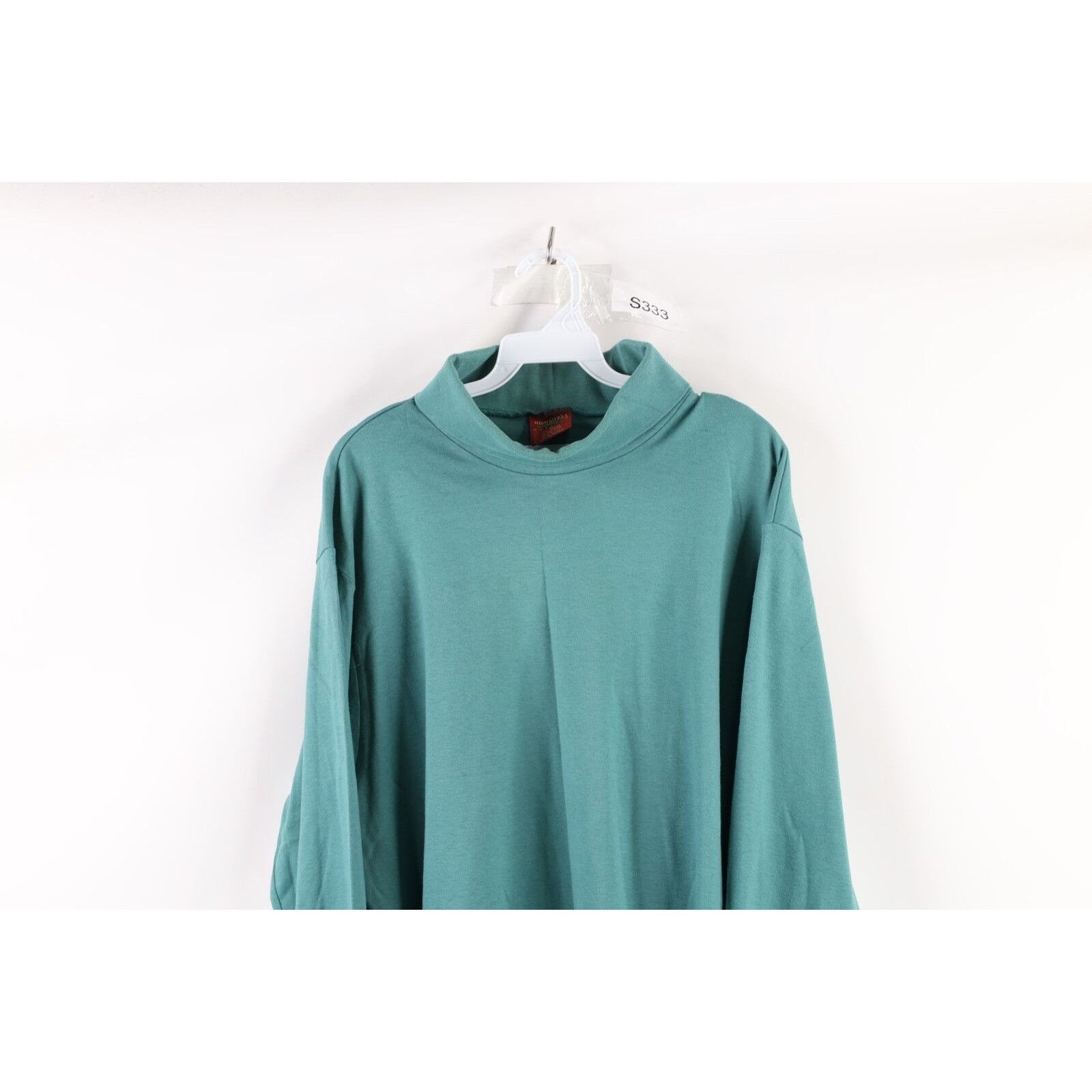 Vintage Vintage 90s Streetwear Faded Blank Turtleneck T-Shirt Size US XL / EU 56 / 4 - 2 Thumbnail