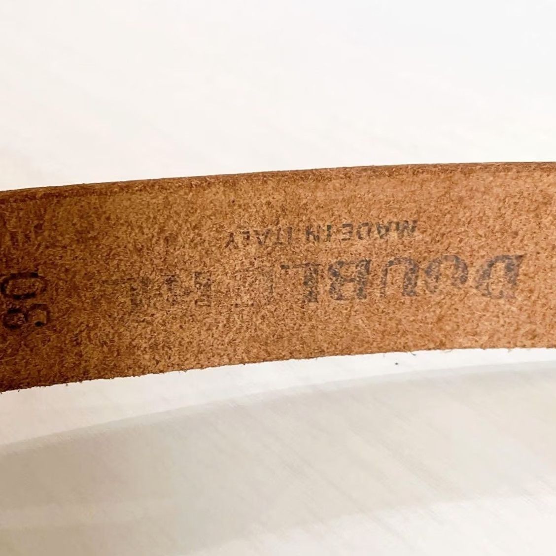 Ralph Lauren RRL Ralph Lauren Belt Leather Brown Emboss Pattern Curving 30 in Pre-owned Mens Size 30 - 3 Thumbnail