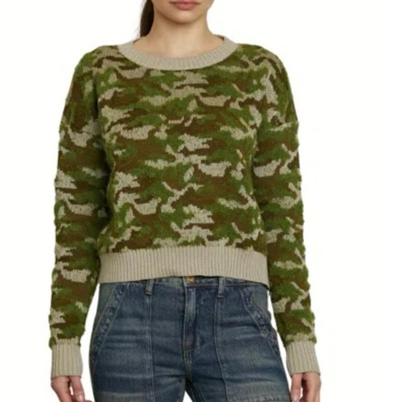 NSF NSF - BLAYNE SWEATER CAMO JACQUARD Cropped Medium Size M / US 6-8 / IT 42-44 - 1 Thumbnail