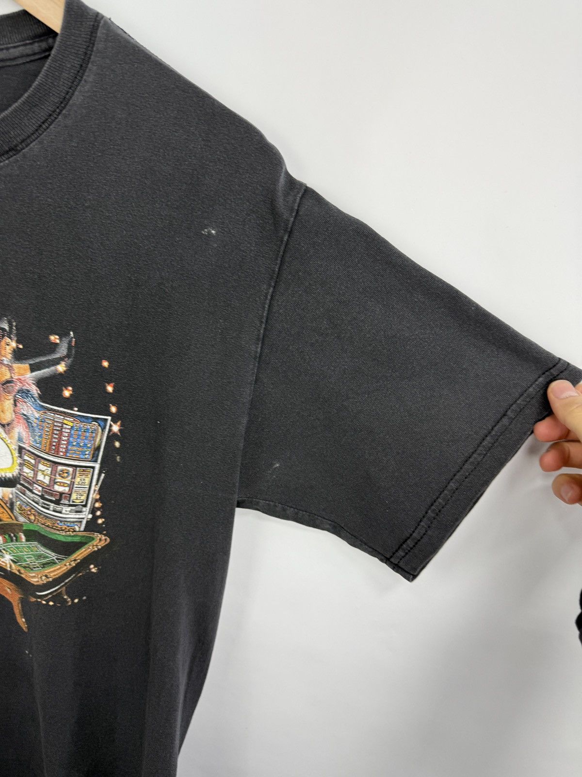 Gildan 🃏🎲🎰 Vintage Las Vegas Nevada Dice Cubes Border Cards T-Shirt Size US M / EU 48-50 / 2 - 8 Thumbnail