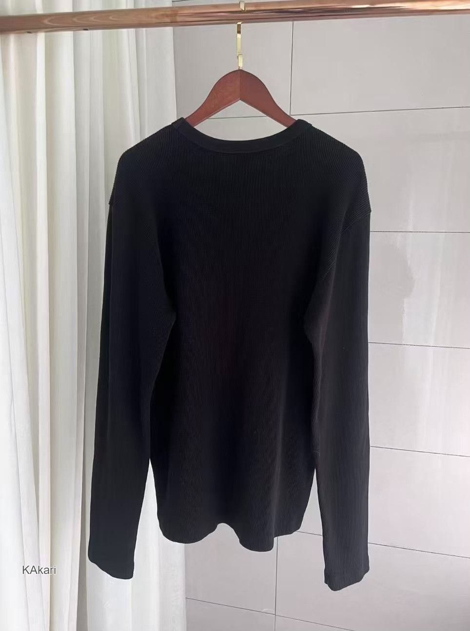 Chrome Hearts Chrome Hearts Sanskrit Embroidered Black Waffle Longsleeve Size US M / EU 48-50 / 2 - 2 Thumbnail