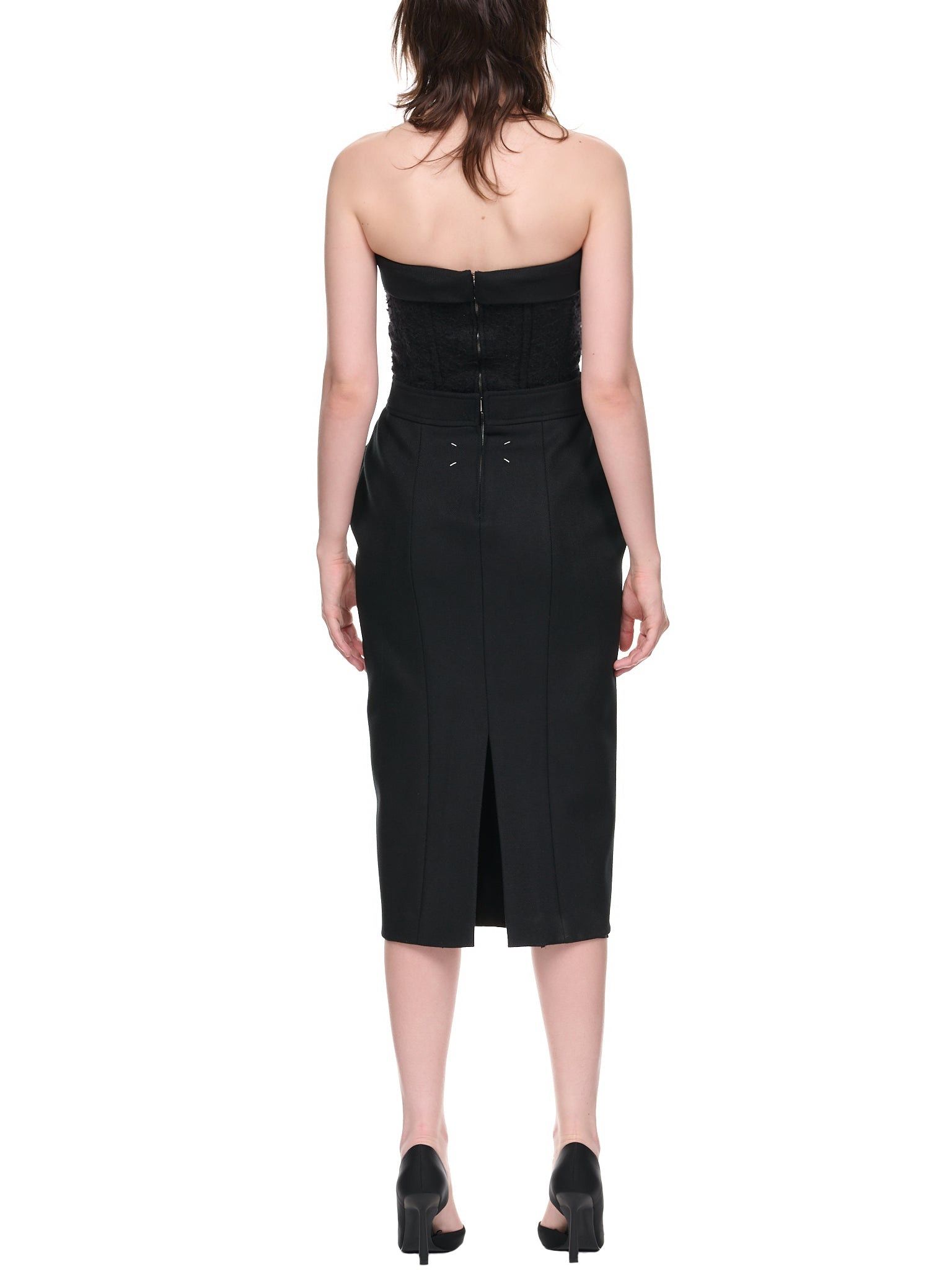 Maison Margiela o1y0625 Midi Dress in Black Size S / US 4 / IT 40 - 5 Thumbnail