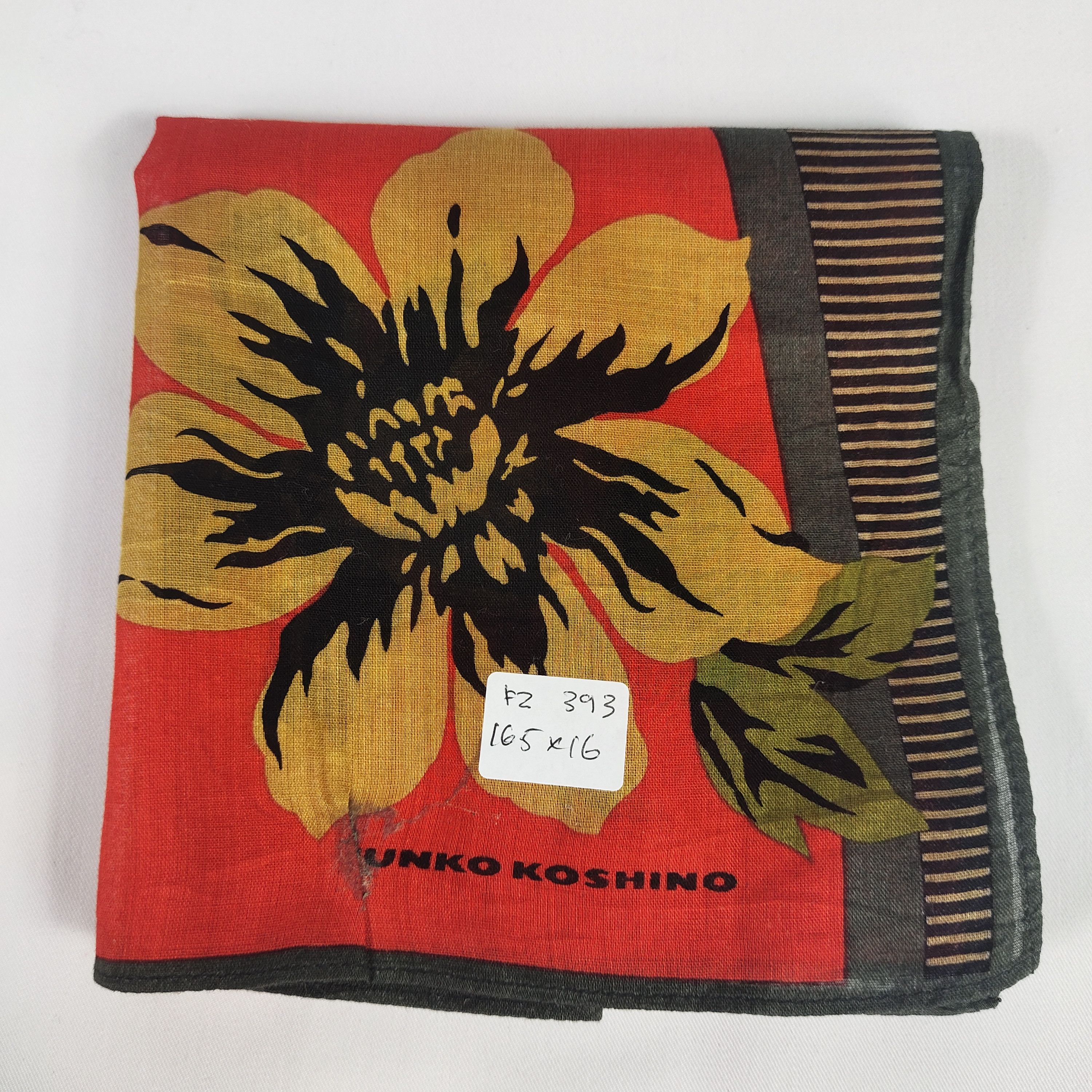 Mr. Junko × Vintage Junko Koshino Handkerchief / Neckerchief / Bandana FZ393 Size ONE SIZE - 2 Thumbnail