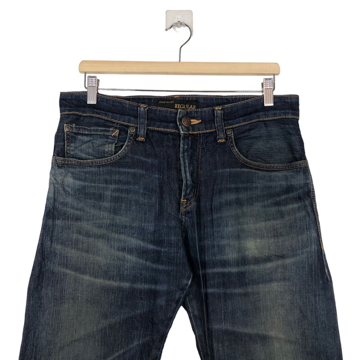 Edwin 🔥90’s VINTAGE EDWIN 503ZERO MADE IN JAPAN DENIM JEANS Size US 32 / EU 48 - 3 Thumbnail