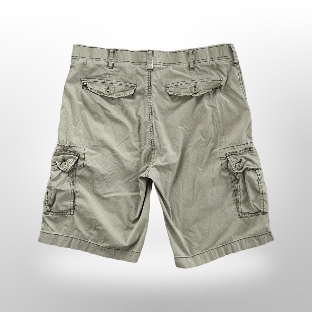 Vintage Vintage Tan Retro Baggy Cargo Shorts Size US 36 / EU 52 - 5 Thumbnail