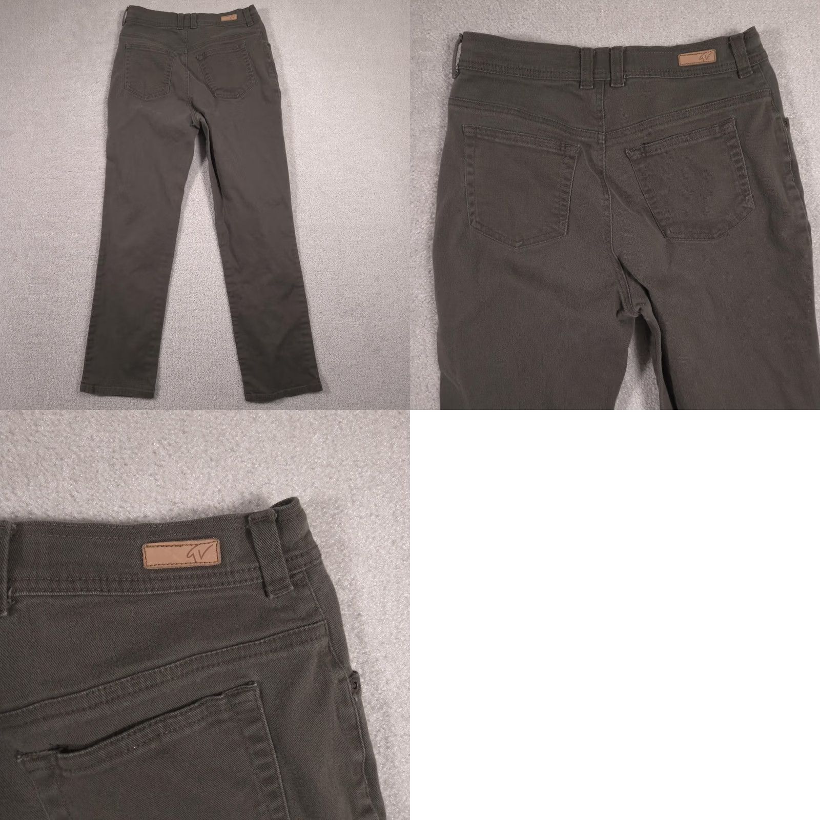 Gloria Vanderbilt Gloria Vanderbilt Jeans Womens 8 Dark Green Mid Rise Straight Leg Stretch Denim Size 30" / US 8 / IT 44 - 9 Thumbnail