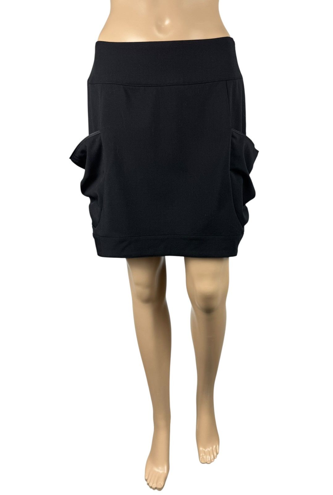 Sarah Pacini Sarah Pacini Wool Mini Skirt Draped Avant Garde size 0 Size 26" / US 2 / IT 38 - 2 Thumbnail