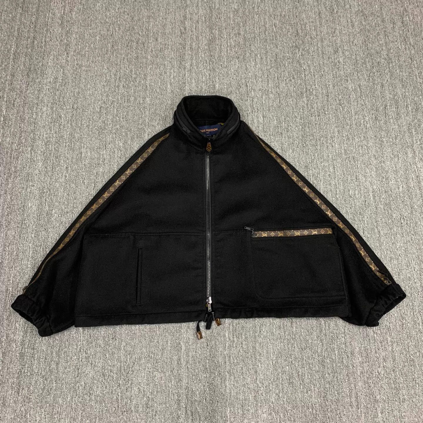 Louis Vuitton LV Monogram All Over Wool Coat Black Lining 40 Size M / US 6-8 / IT 42-44 - 1 Thumbnail