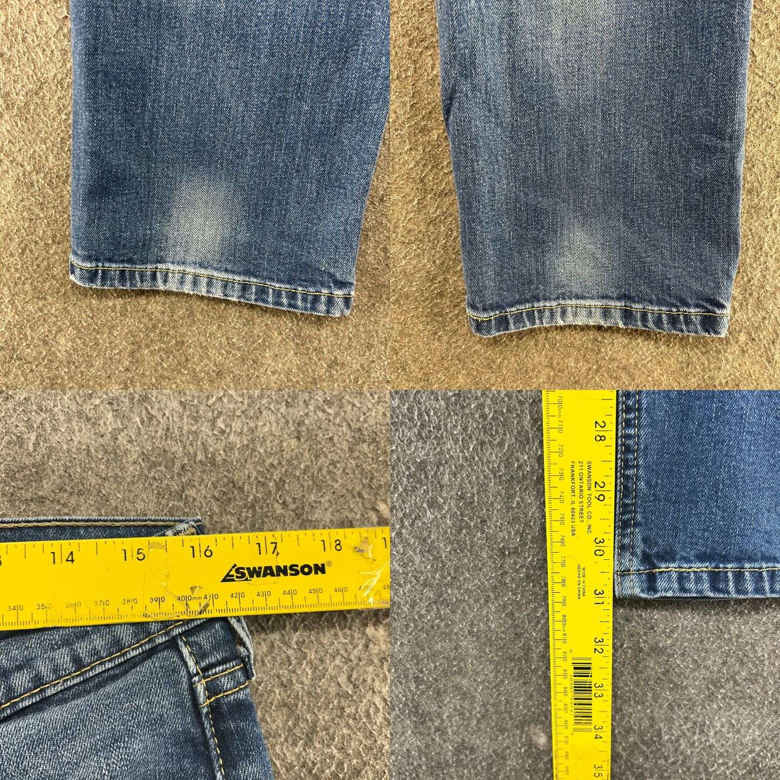 Levi's Levi's 541 Jeans Mens 32x32 Blue Athletic Fit Medium Wash Stretch Tapered Leg Denim 5-Pocket Size US 32 / EU 48 - 9 Thumbnail