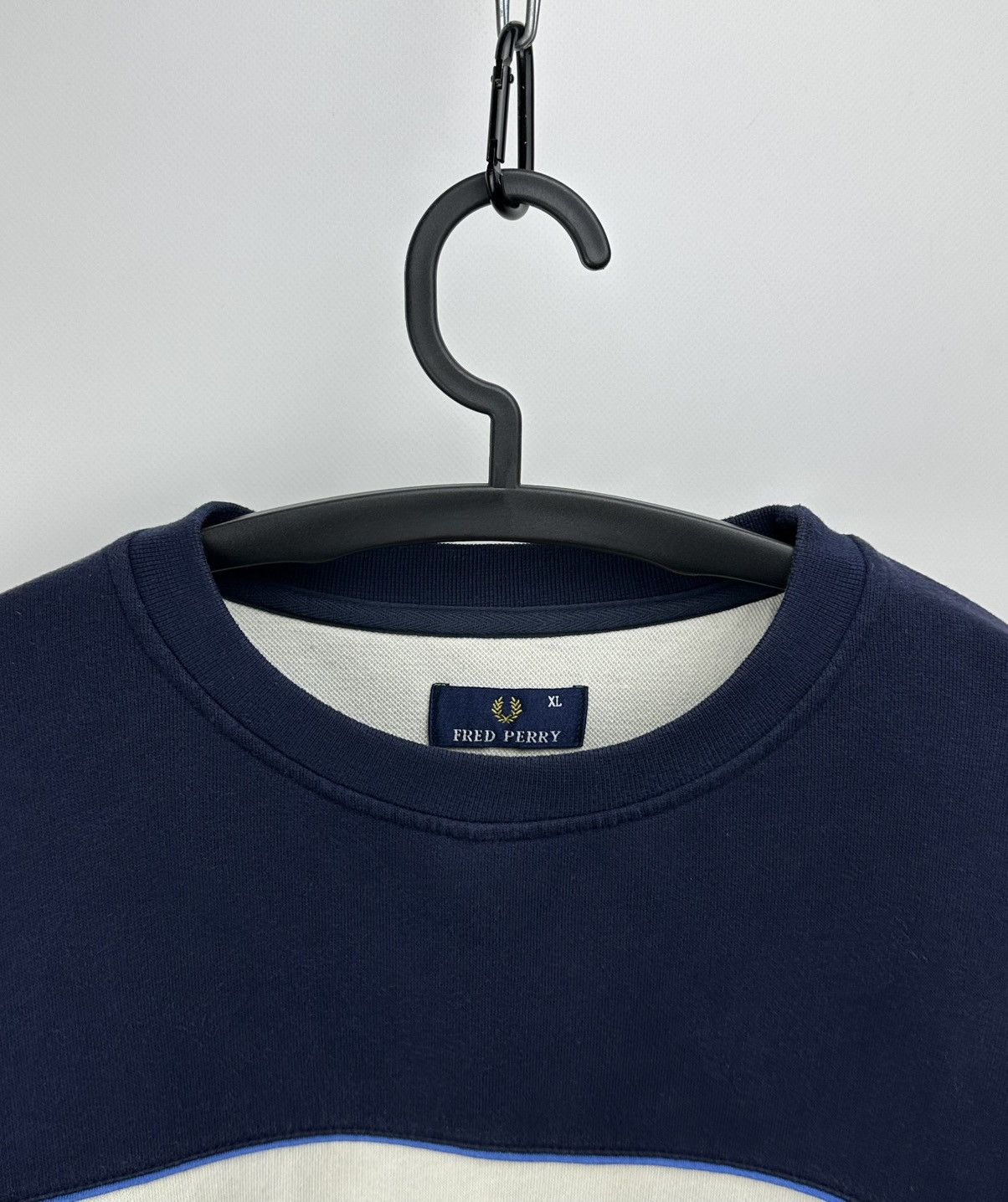 Fred Perry Vintage Fred Perry Blue Sweatshirt XL Crewneck Big Logo Size US XL / EU 56 / 4 - 3 Thumbnail