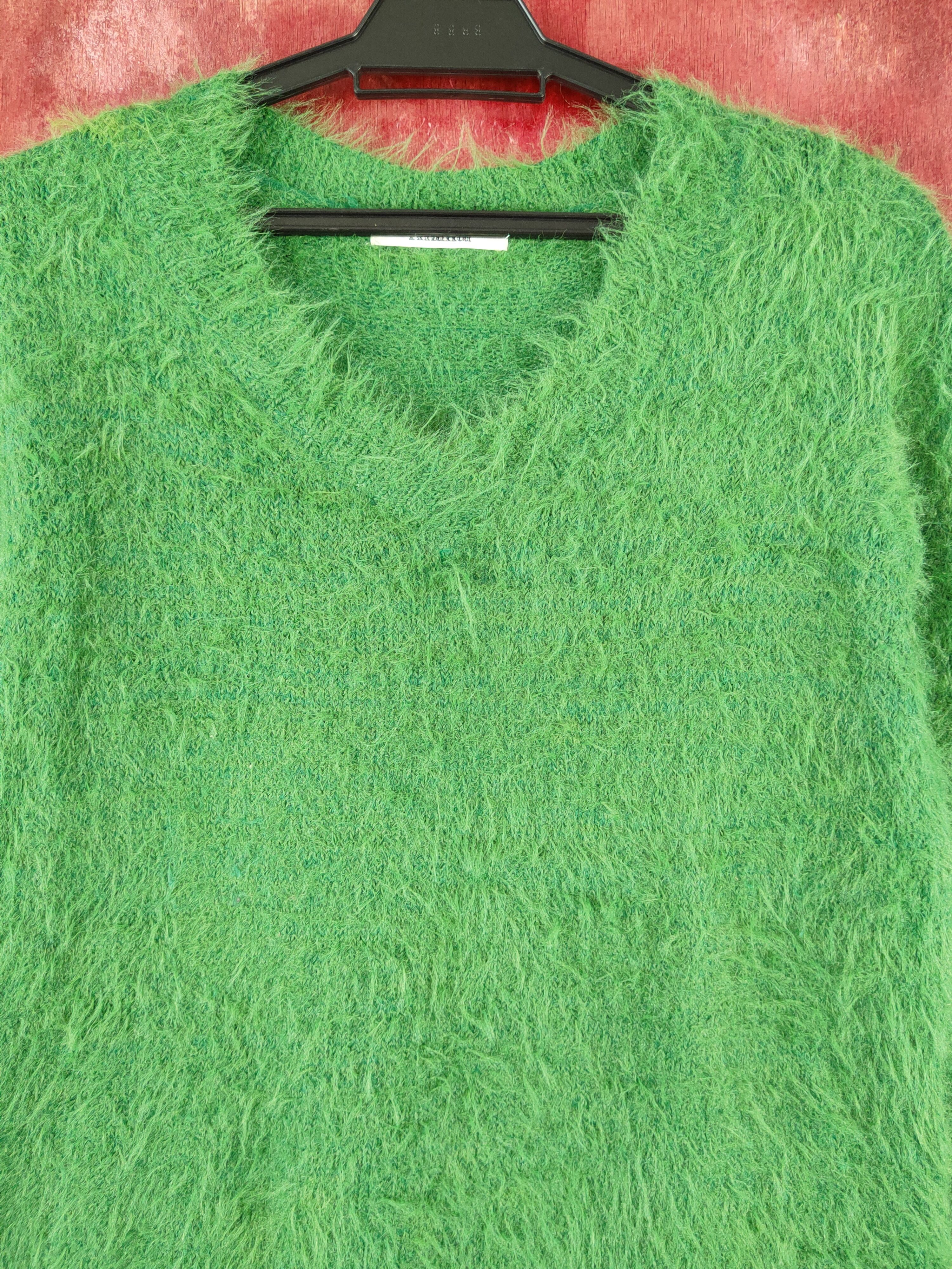 Japanese Brand × Vintage Vintage Khalita Green Fur Mohair Knitwear Size L / US 10 / IT 46 - 2 Thumbnail