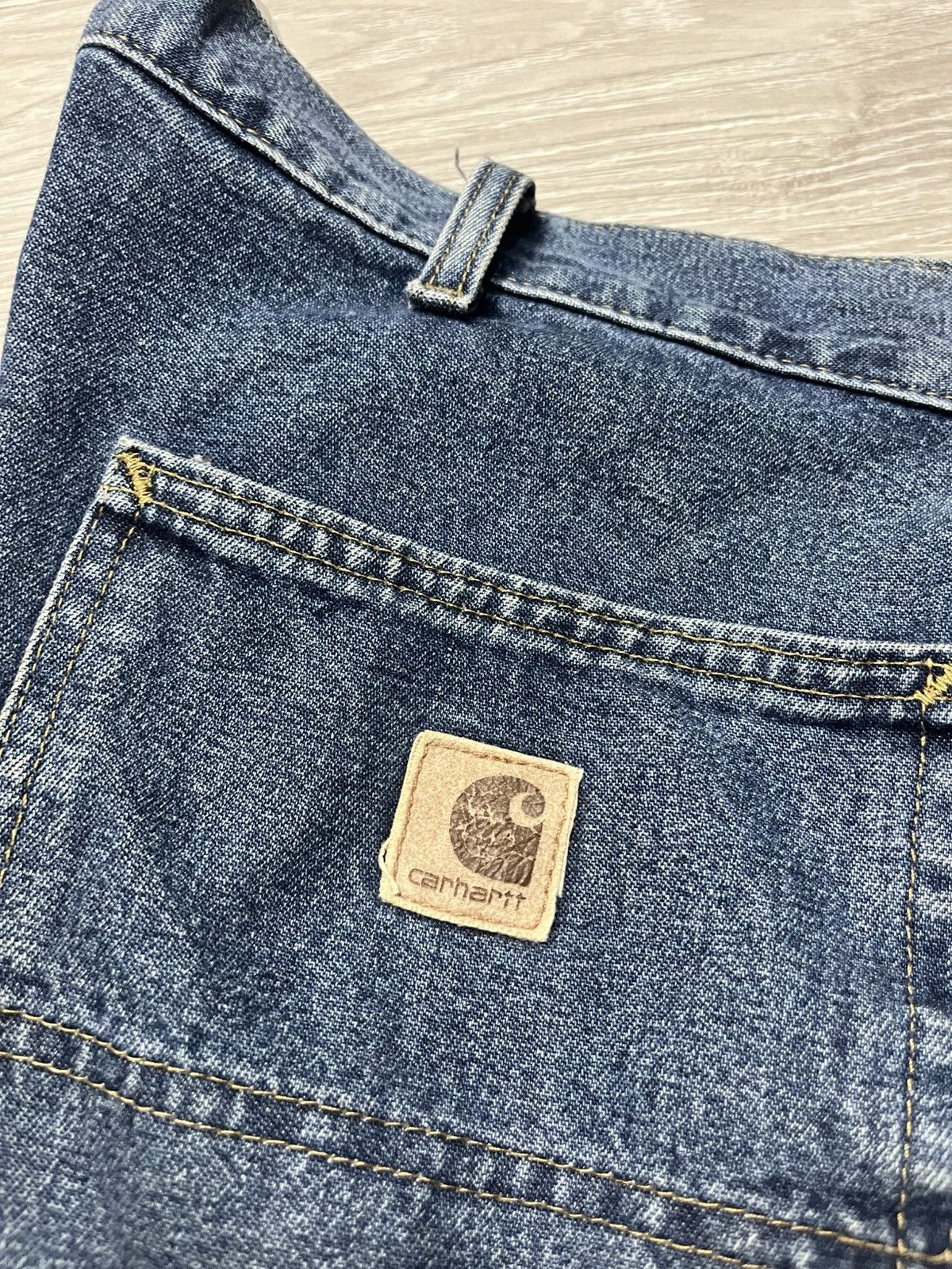 Carhartt Faded Denim Vintage Carhartt Short Carpenter Pants Size US 40 / EU 56 - 7 Thumbnail
