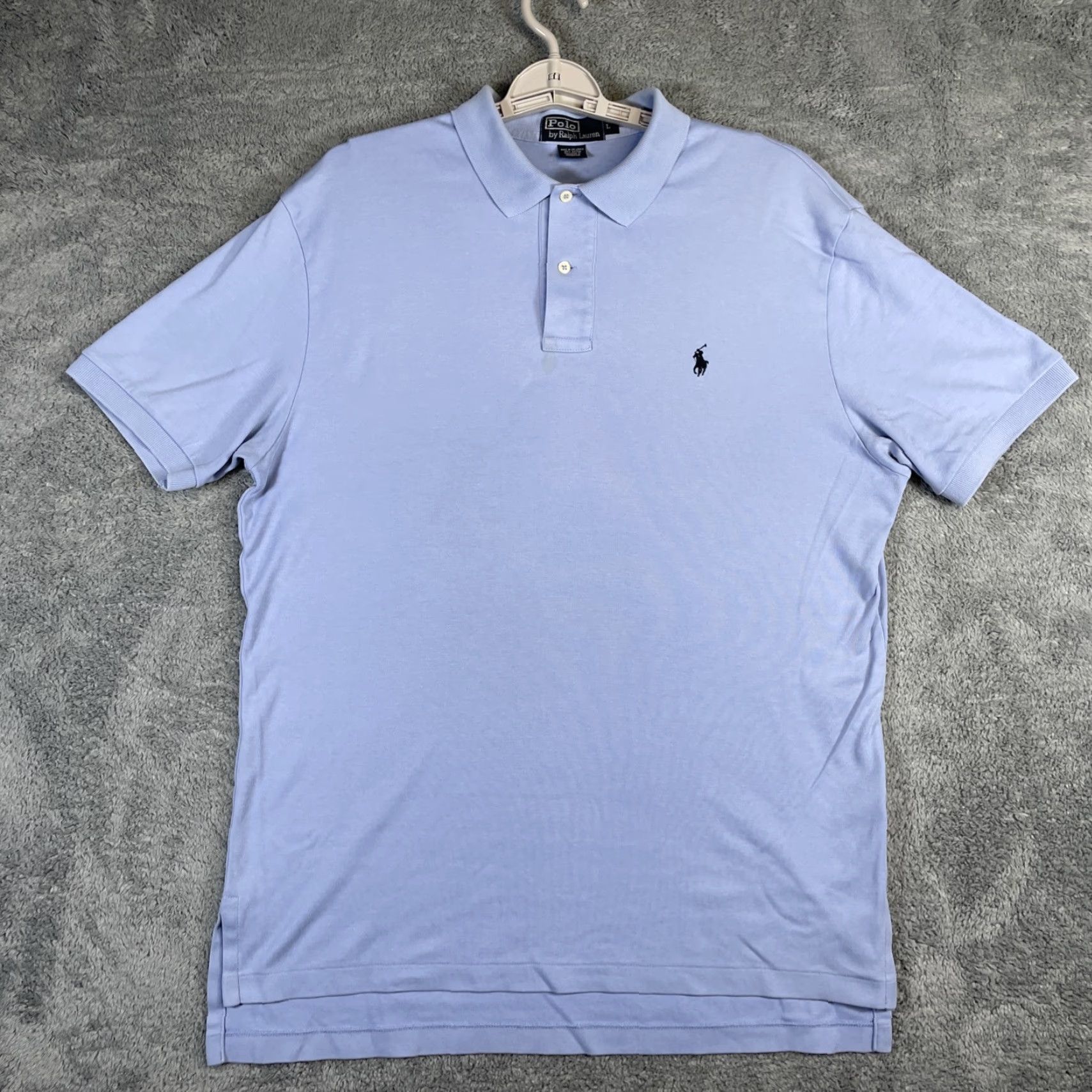 Ralph Lauren Polo Ralph Lauren Polo Men Large Sky Blue Pony Logo SS Preppy Cotton Classic Shirt Mens Size US L / EU 52-54 / 3 - 4 Thumbnail