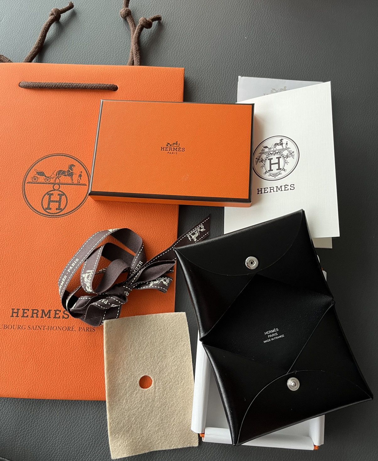 Hermes Extremely Rare Hermes Calvi Wallet Box Leather Size ONE SIZE - 5 Thumbnail